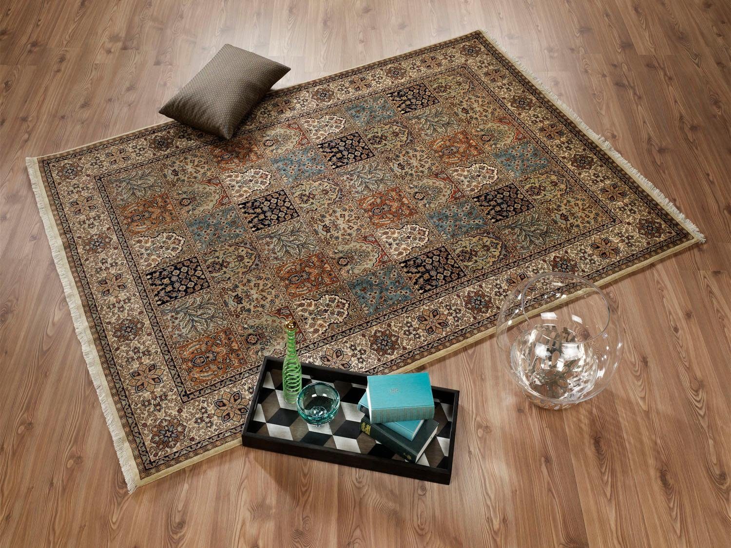 OCI DIE TEPPICHMARKE Orientteppich Amravati, rechteckig, Höhe: 4 mm, handgeknüpft, mit Fransen, Wohnzimmer
