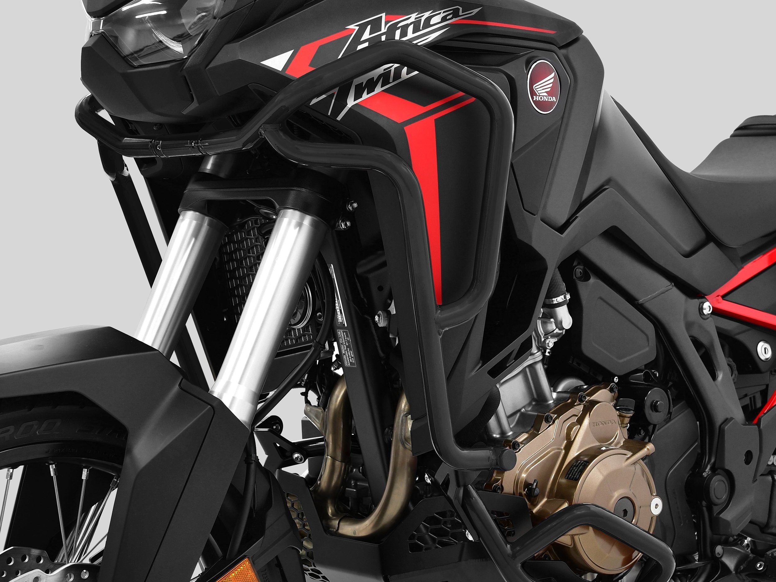 Motor-Schutzhülle Sturzbügel Verkleidung kompatibel mit Honda CRF 1100 L schwarz