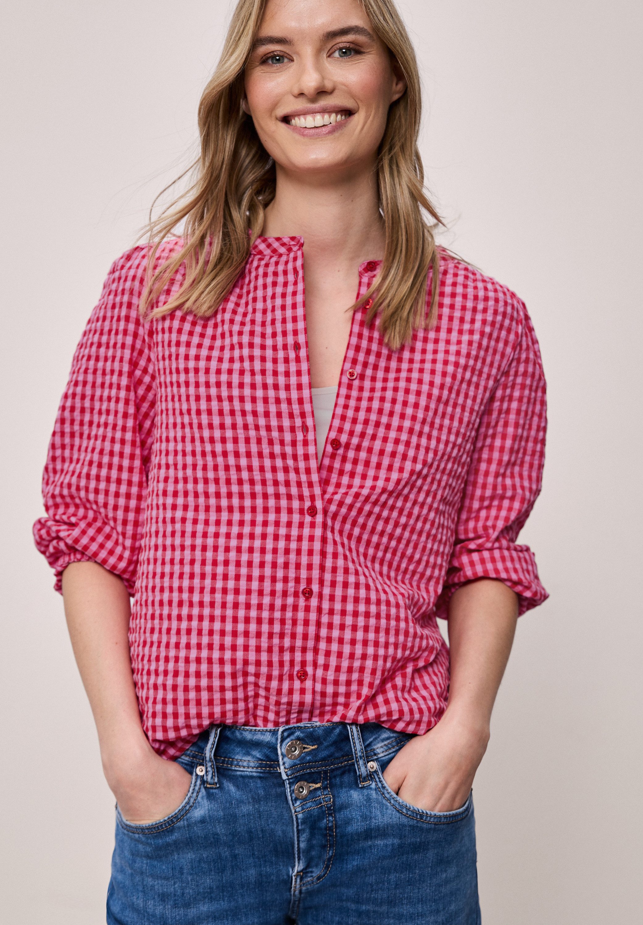 STREET ONE Karobluse mit Karomuster günstig online kaufen