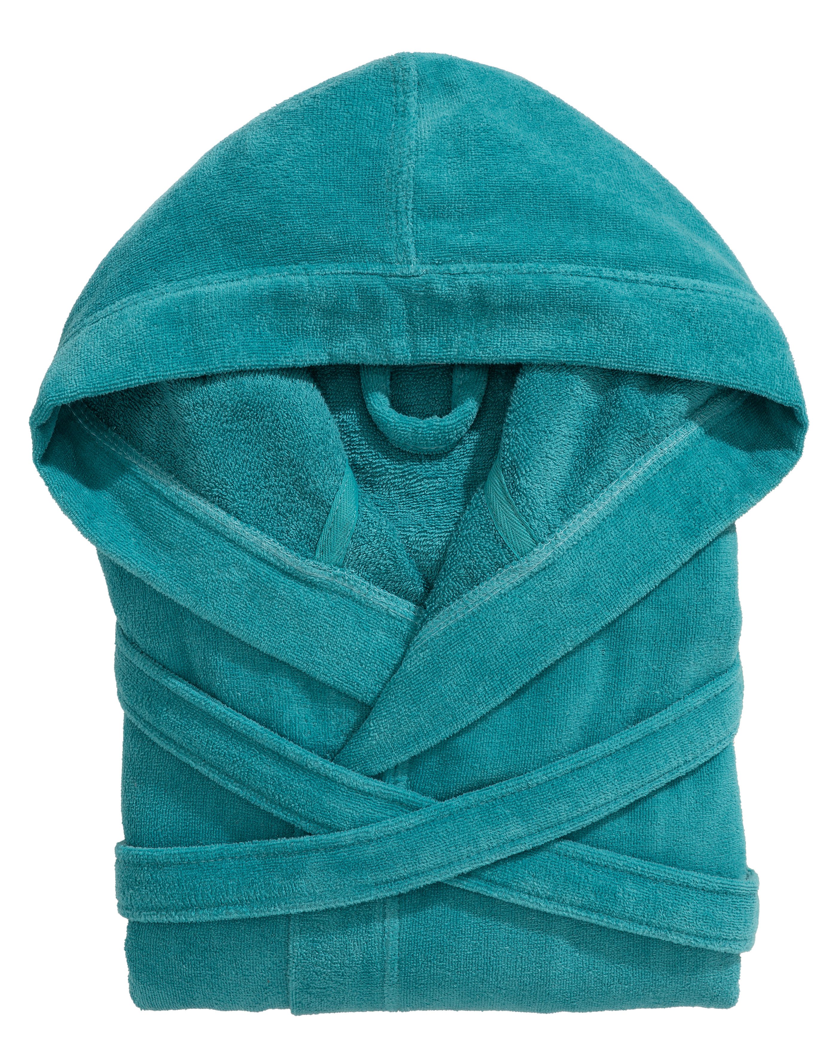 OTTO home Unisex-Bademantel Regona, Hotelbademantel, Morgenmantel, Standardlänge & Überlänge, Langform, Veloursfrottier, Kapuze, Gürtel, Damen & Herren, mit Taschen, flauschig, weich, Velours, Sauna & Spa