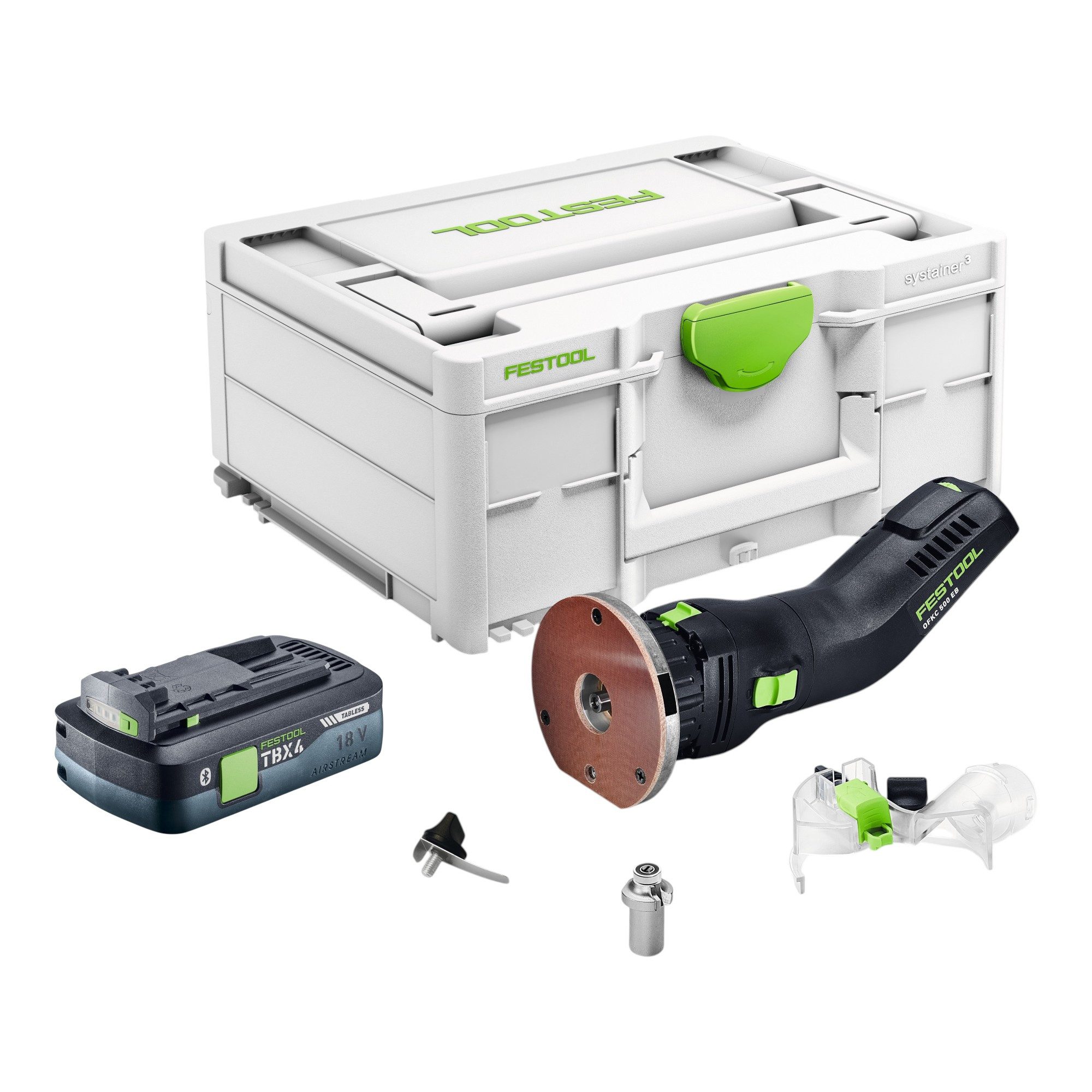 FESTOOL Oberfräse OFKC 500 R3 EB-Basic 18 V + 1x Akku 4,0Ah + Systainer - ohne Ladegerät