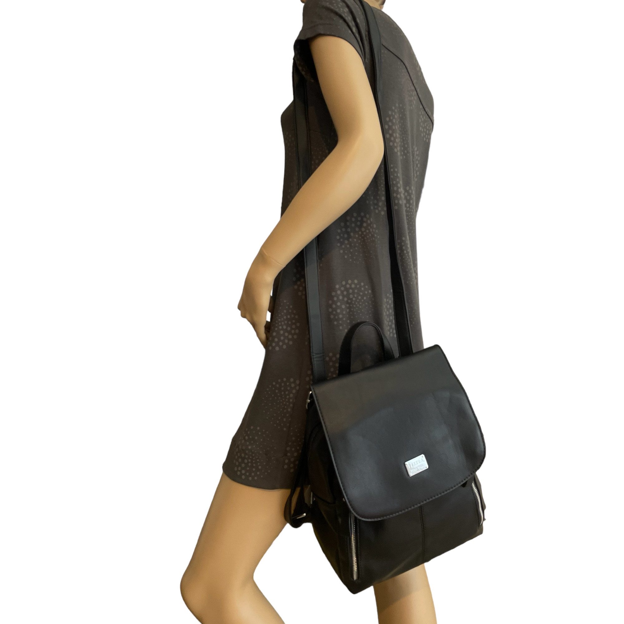 Taschen4life Rucksack Damen Rucksacktasche D5655, 2in1 Rucksack & Umhängetasche, Multifunktionstasche