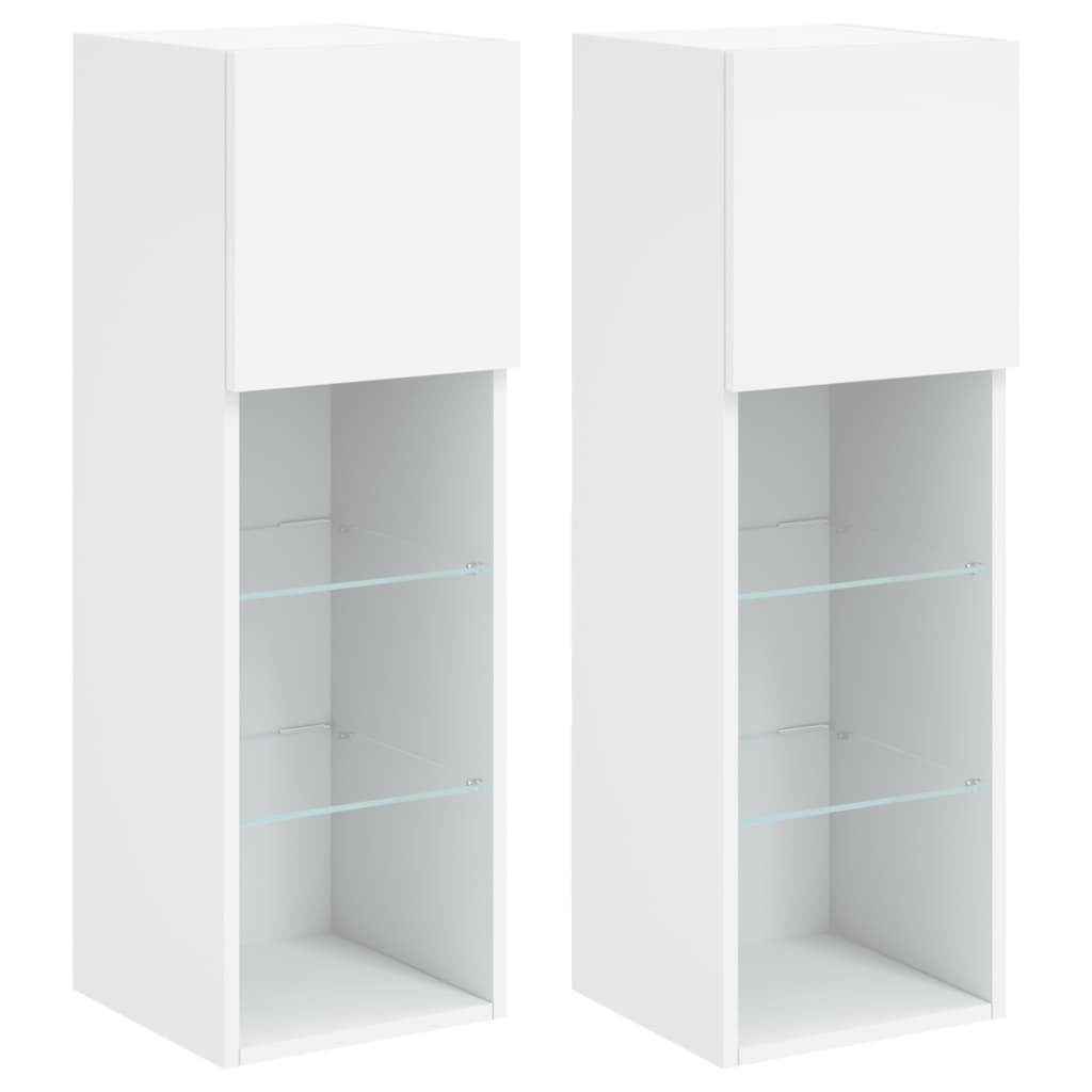 vidaXL TV-Schrank 2x TV-Schränke mit LED-Leuchten günstig online kaufen