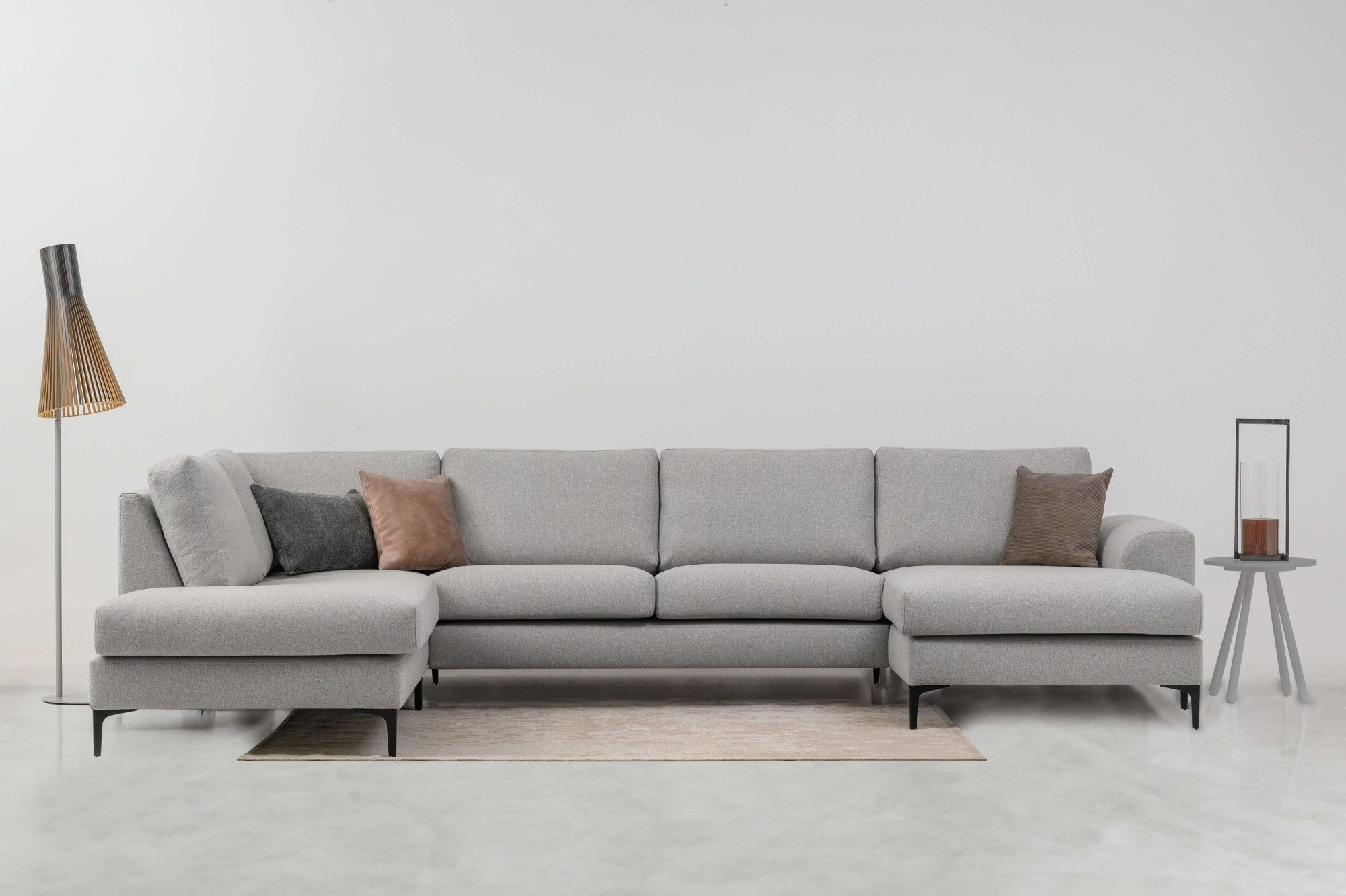 INOSIGN Wohnlandschaft Henry, mit Metallbeinen, in modernem Design