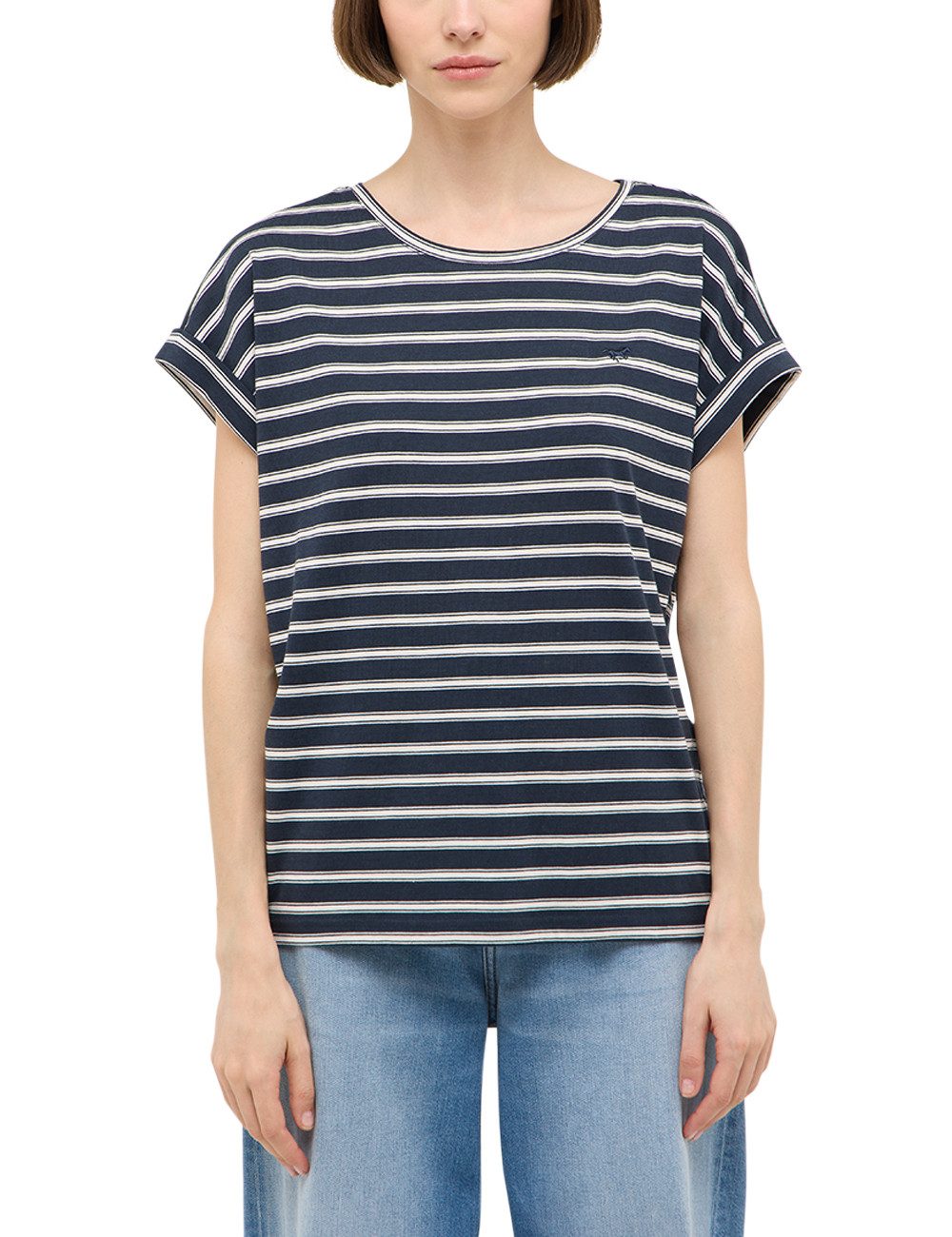 MUSTANG Kurzarmshirt Damen Style Lesley