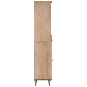 vidaXL Badezimmerspiegelschrank Badschrank 38x33x160 cm Massivholz Mango