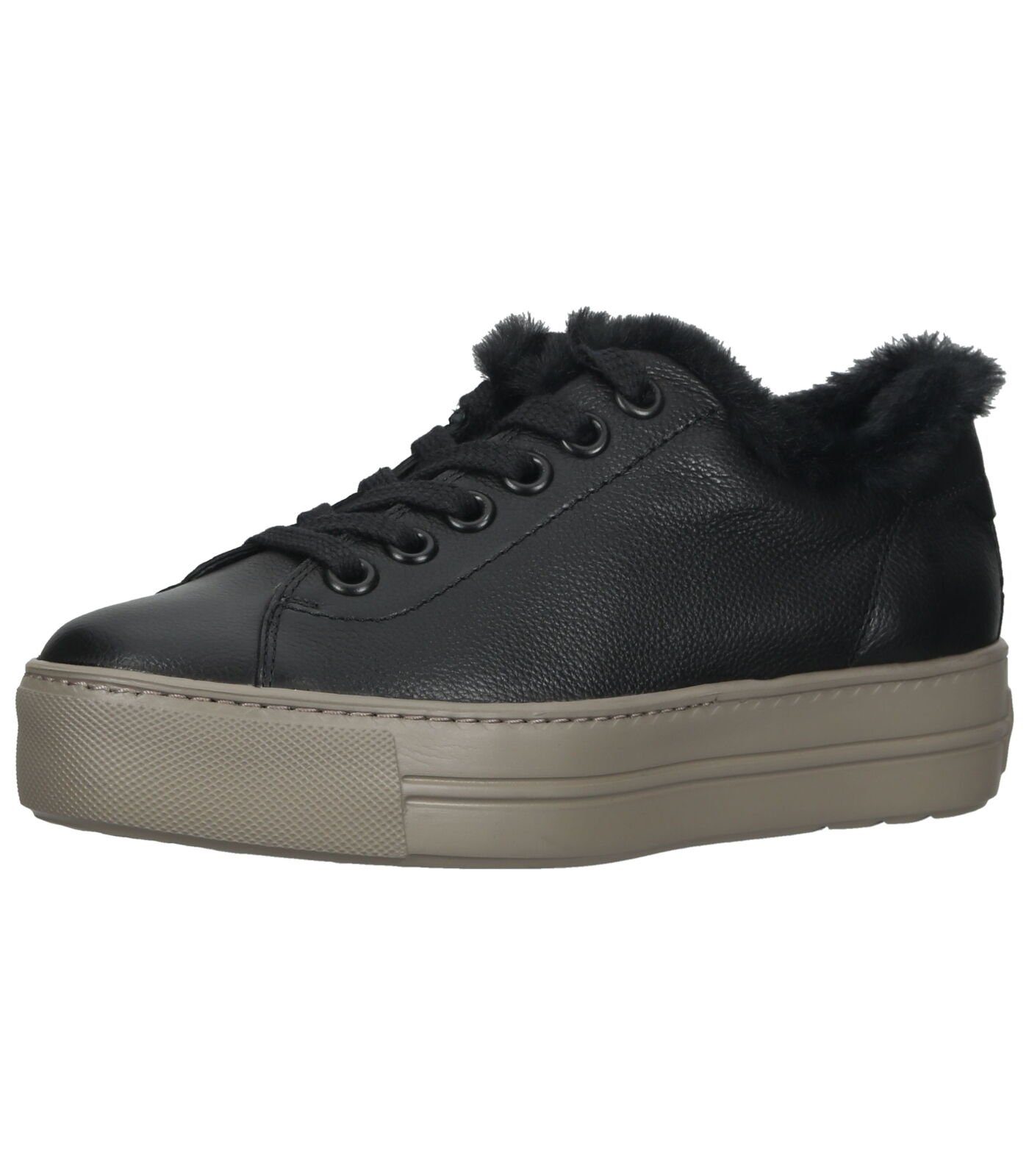 Paul Green Sneaker Glattleder Schwarz Sneaker