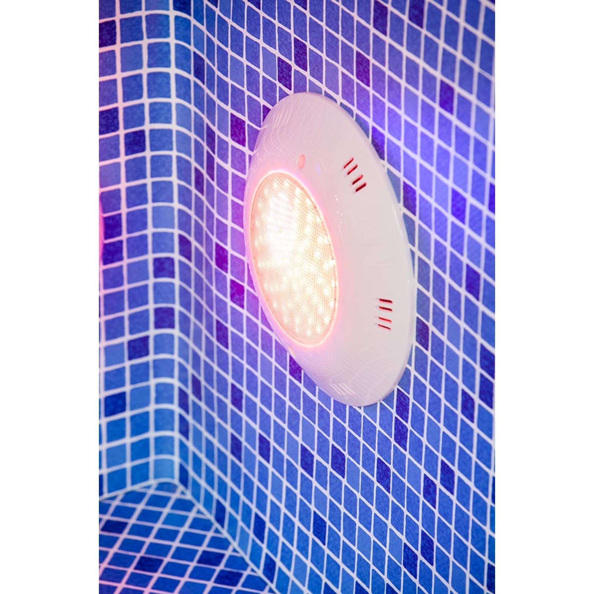 Heissner Pool-Lampe SMART LIGHT Pool-Wandeinbaustrahler, 25W, RGB, D=2