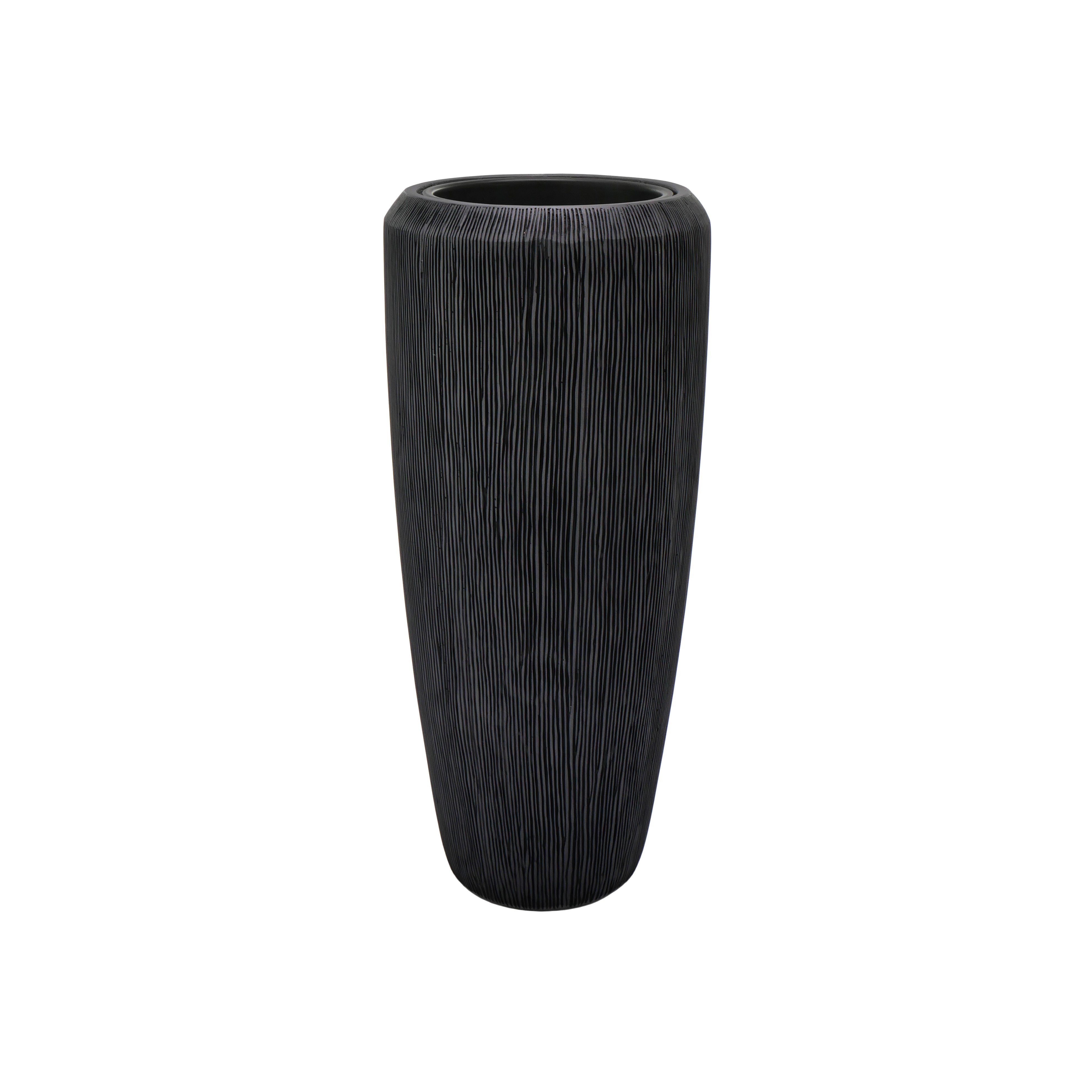 Flingora Bodenvase Esmee, mit Einsatz - Fiberglas - Indoor & Outdoor - Anth günstig online kaufen
