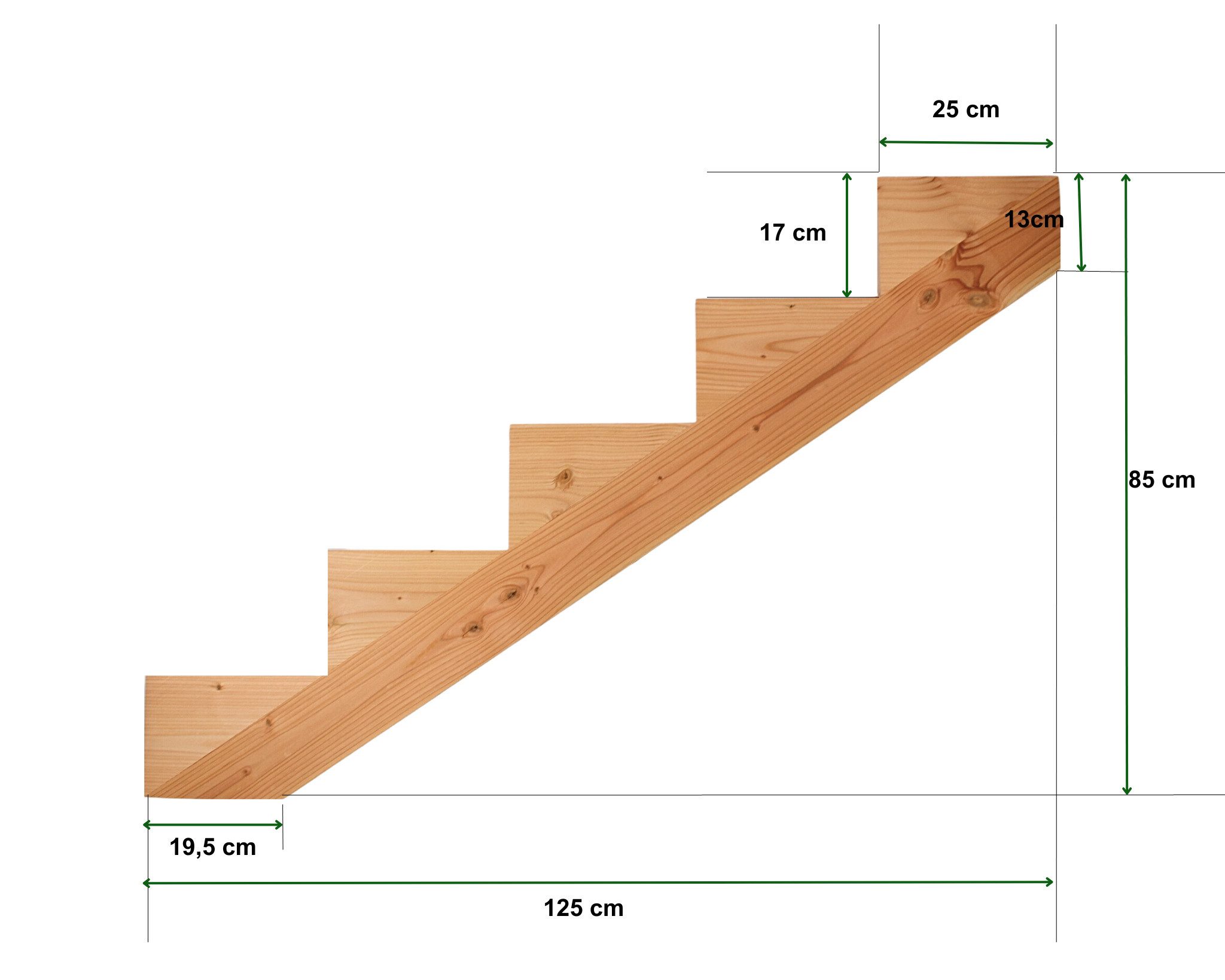 Gartenwelt Riegelsberger Treppenstufe Treppenwange aus Lärchenholz für Stuf günstig online kaufen