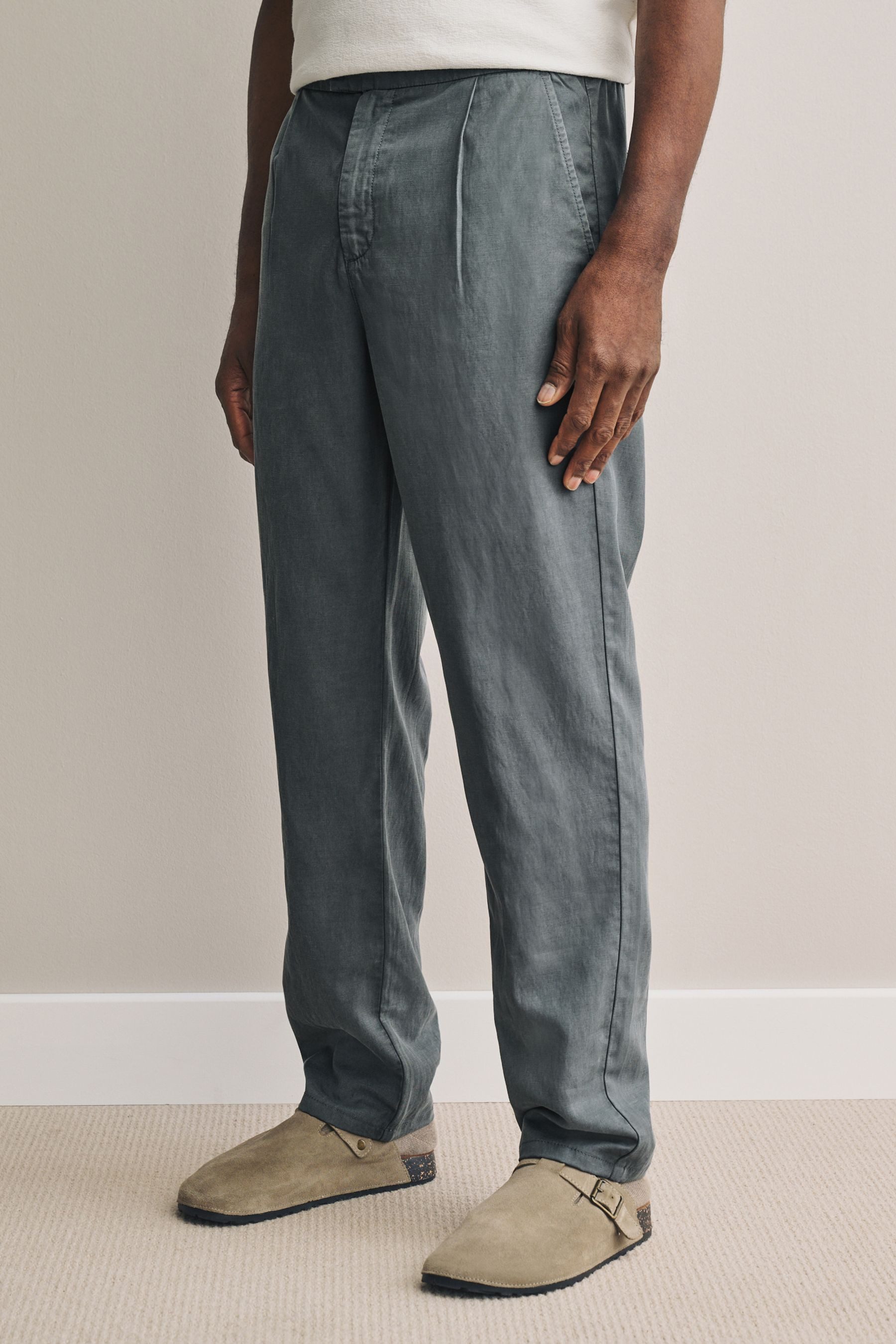 Next Leinenhose Signature Hose aus weichem Lyocell (1-tlg)