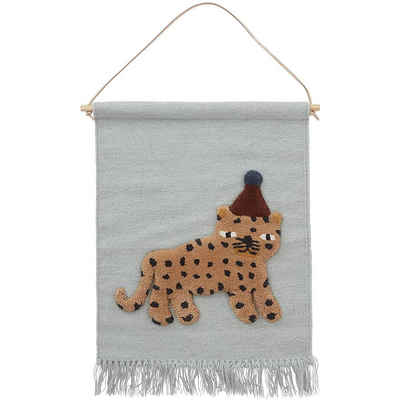 Wandteppich Leopard, OYOY, Wandaufhänger, Wandbehang, Wanddekoration, Kinderzimmer, Babyzimmer