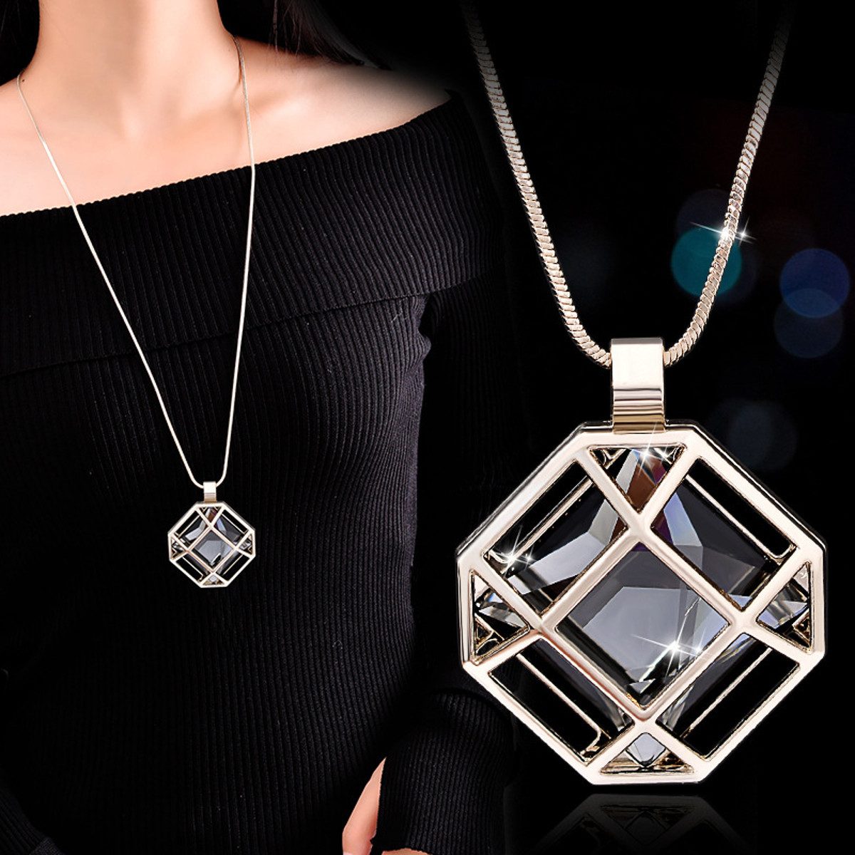 KARMA Kette mit Anhänger Lange Halskette günstig online kaufen