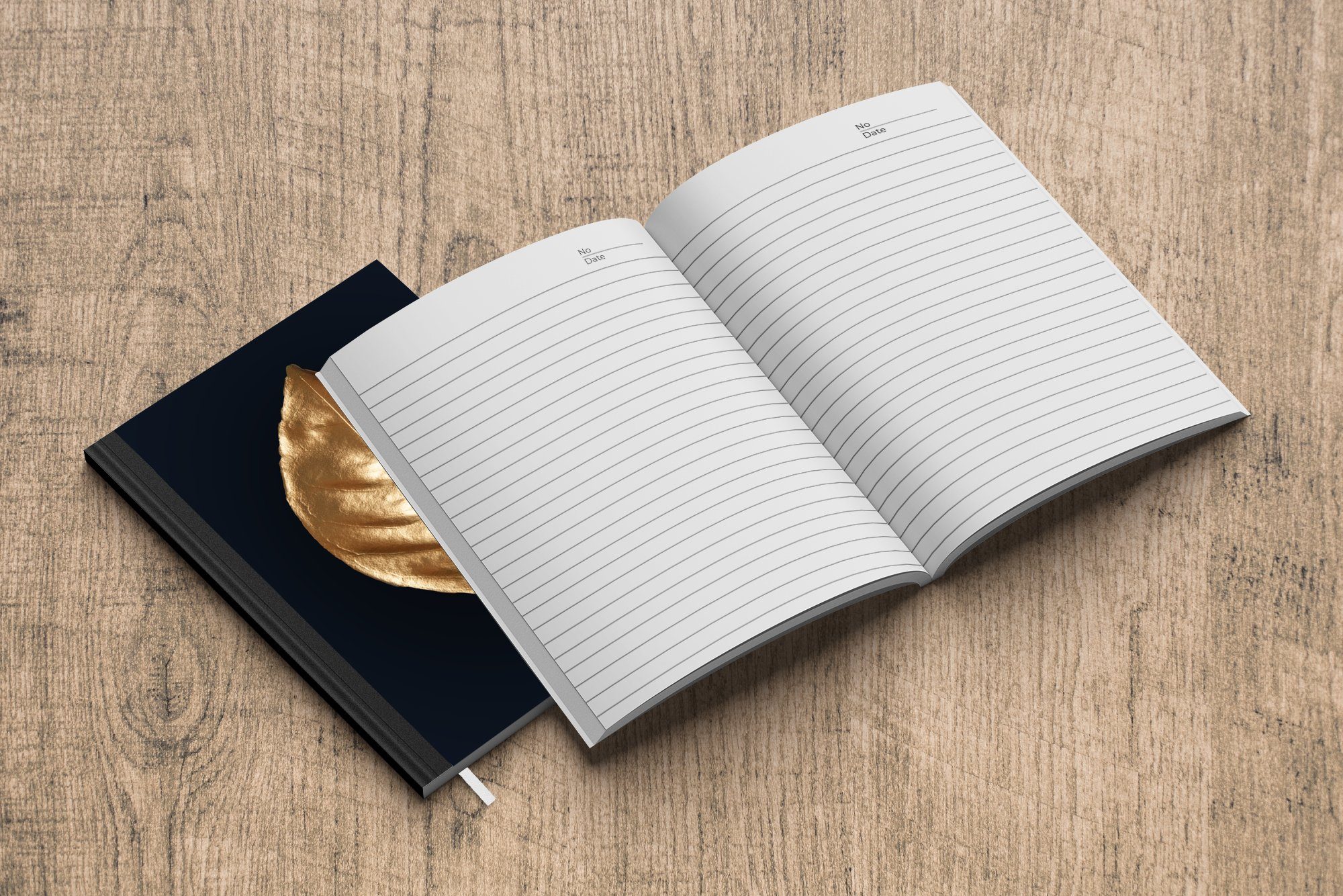Gold, - Notizheft, Journal, 98 Seiten, Luxus Blatt Notizbuch MuchoWow Haushaltsbuch - Merkzettel, Tagebuch, A5,