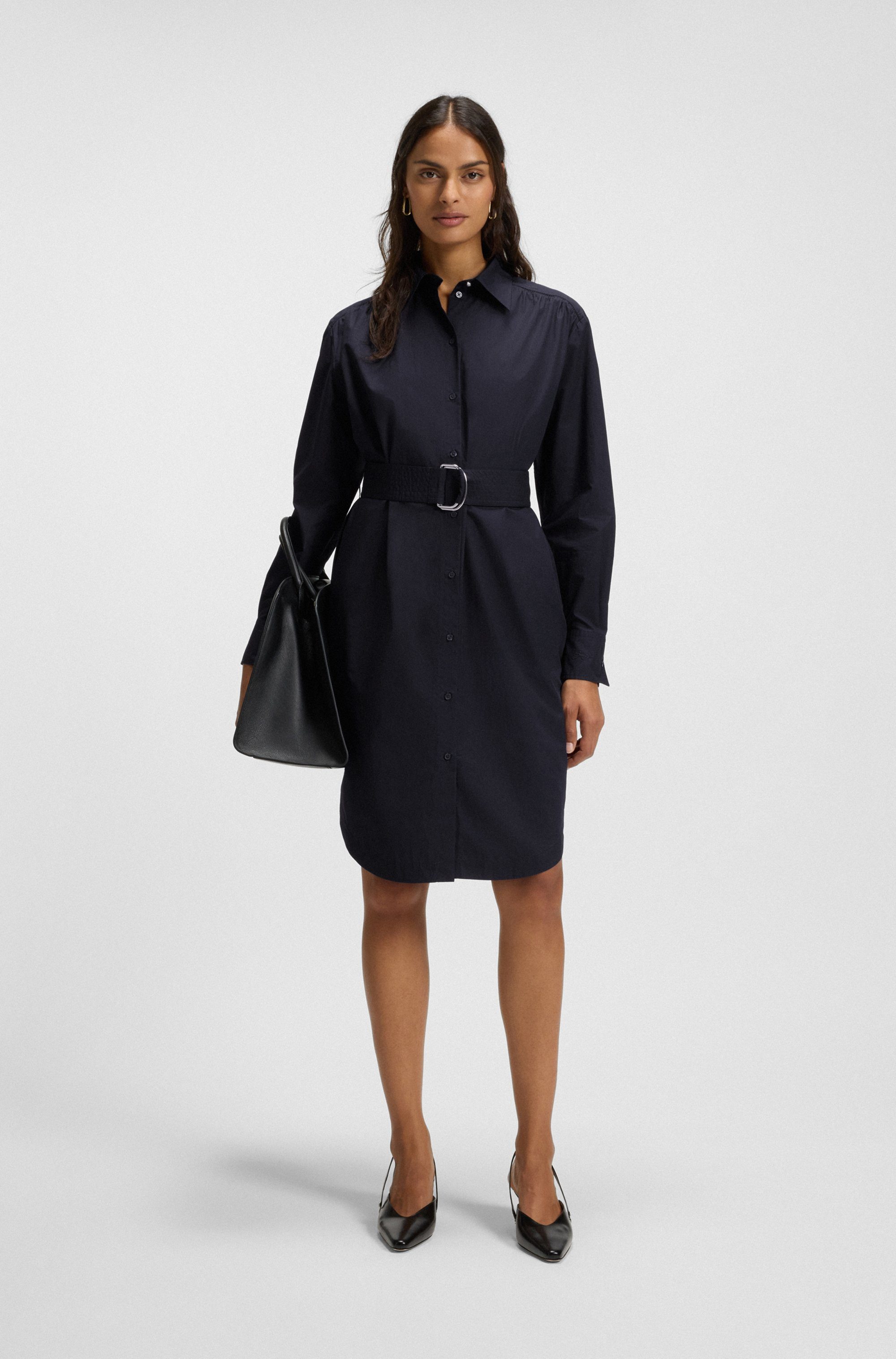 BOSS ORANGE Hemdblusenkleid Delegant Premium Damenmode günstig online kaufen
