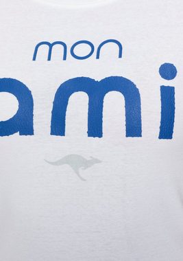 KangaROOS American-Shirt Logoshirt mit modischem Puff Print- NEUE-KOLLEKTION
