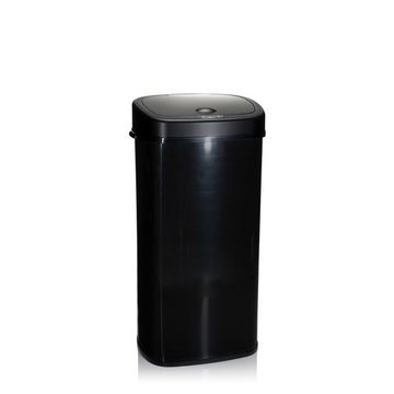 hjh OFFICE Mülleimer Sensor-Mülleimer CLEAN VI Stahlblech, Kunststoff, 68L, Abfalleimer mit Sensor