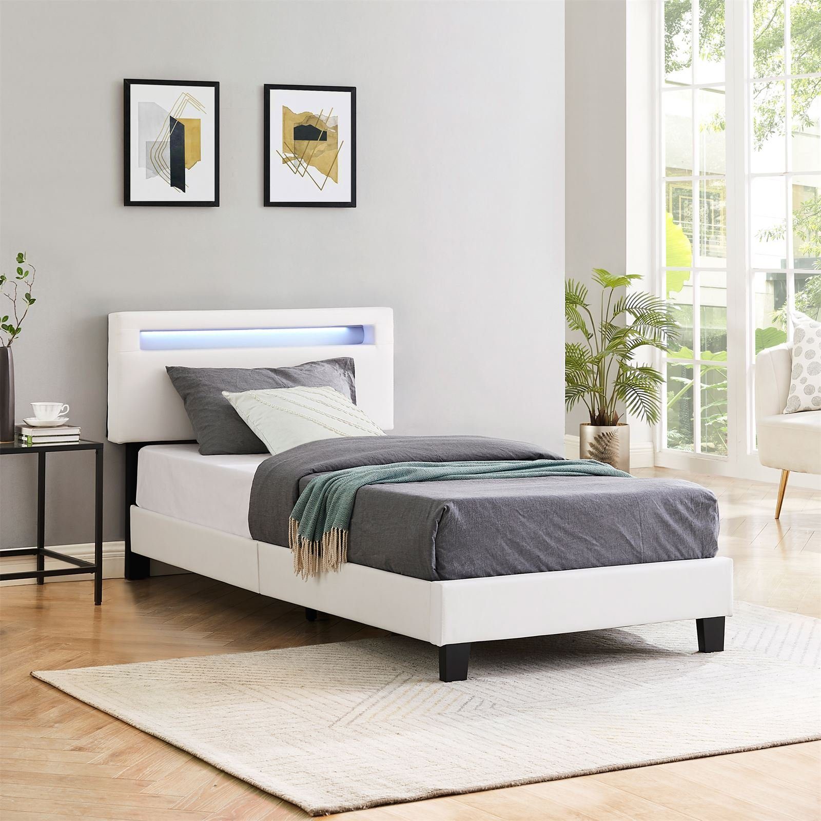CARO-Möbel Polsterbett BENITO, Polsterbett 90x200 cm günstig online kaufen