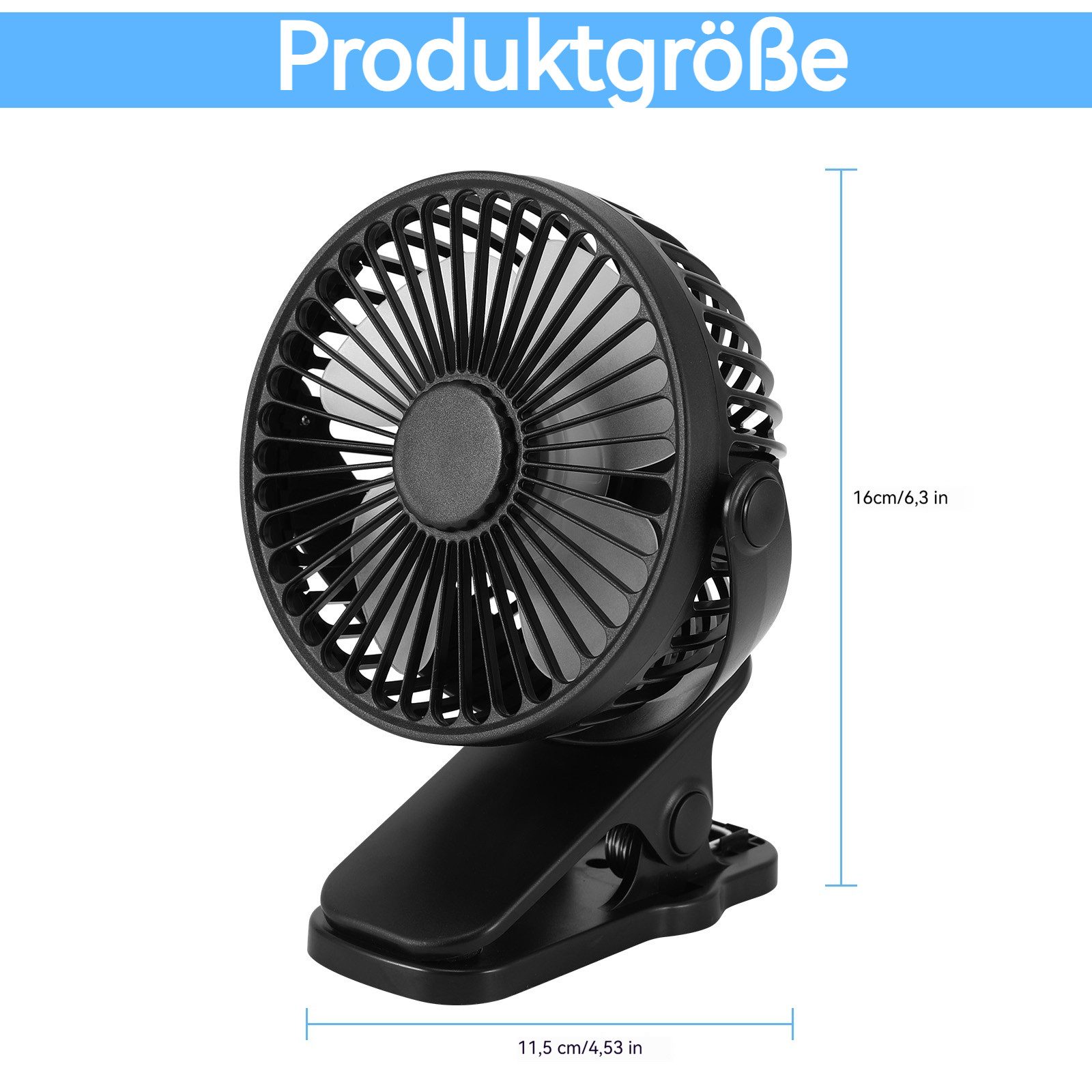 BlingBin Mini USB-Ventilator Mini USB Clip günstig online kaufen