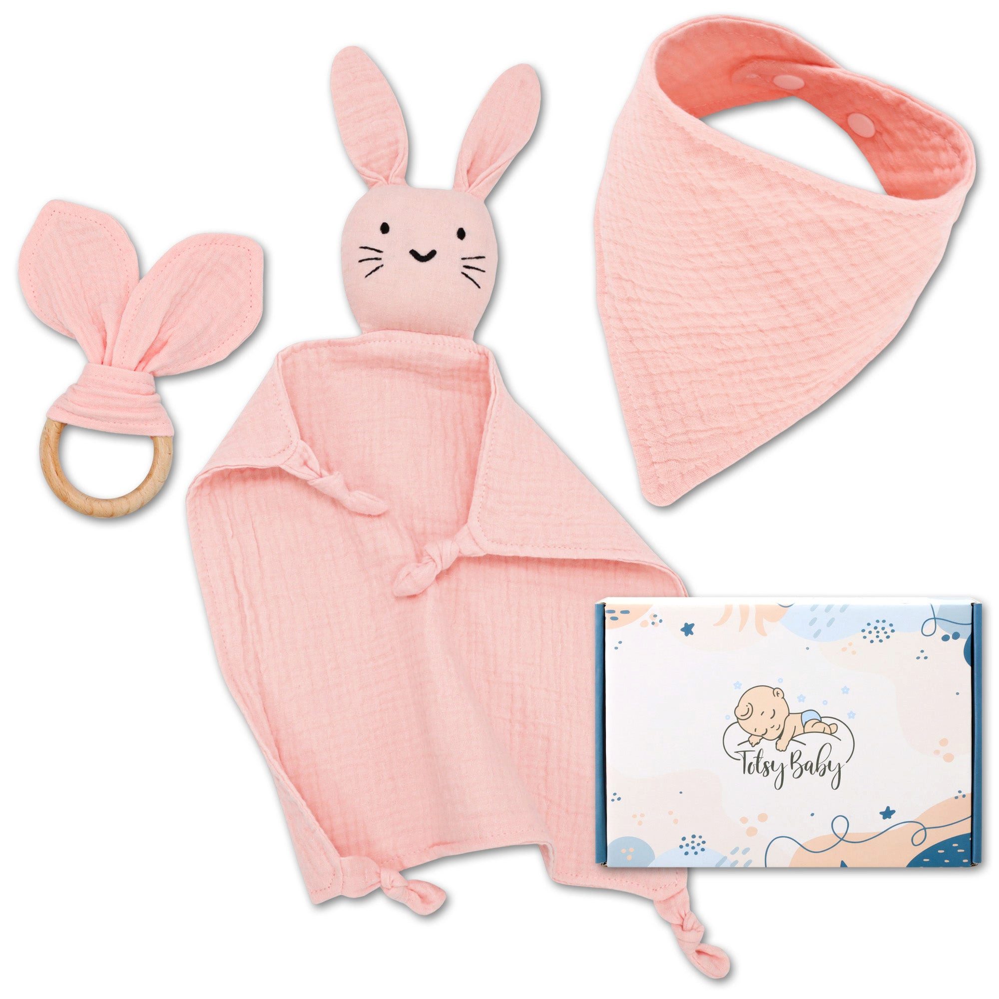Lätzchen Neugeborenen Baby Geschenk Musselin Schnuffeltuch für Junge & Mädchen