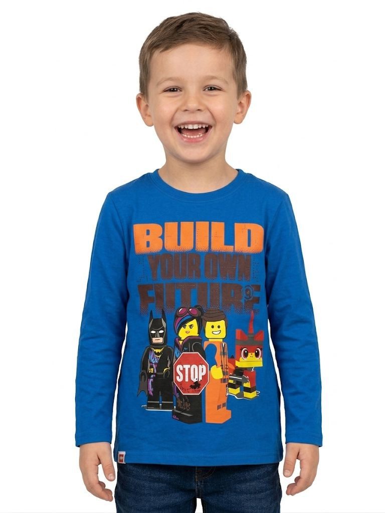 LEGO® kidswear Langarmshirt LEGO® Langarmshirt Blau Kinder Longsleeve Gr. 5-10Jahre Lego Jungen und Mädchen langarm T-Shirt
