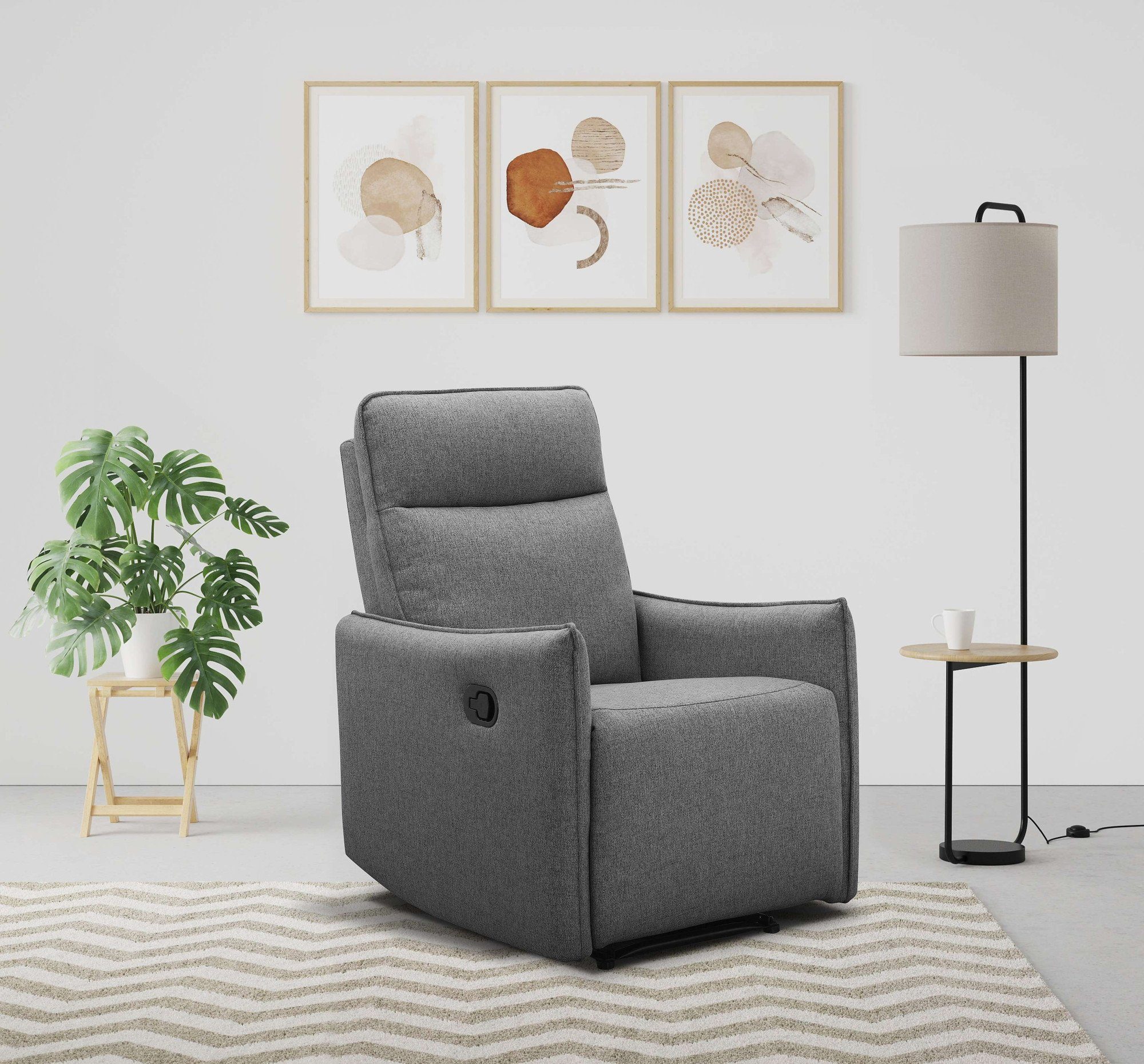 Dorel Home Relaxsessel Lugo, Kinosessel, Recliner, mit manueller Relaxfunktion