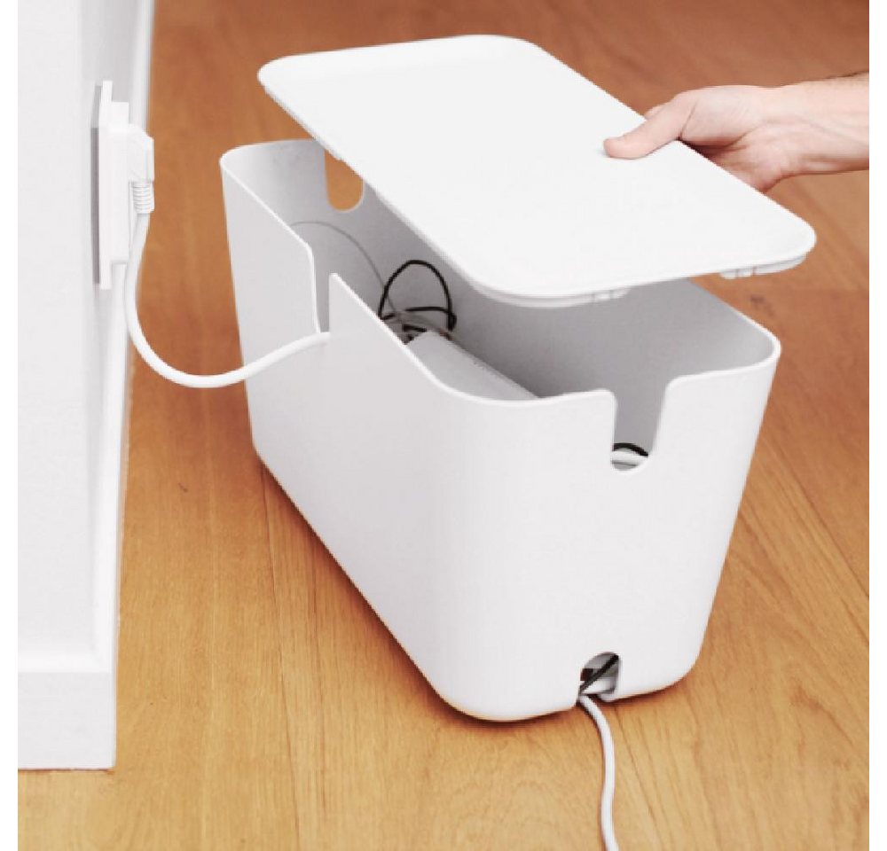 Thumbnail - Bosign Aufbewahrungsbox Kabel-Box Cable Organiser Hideaway Weiß (XXL)