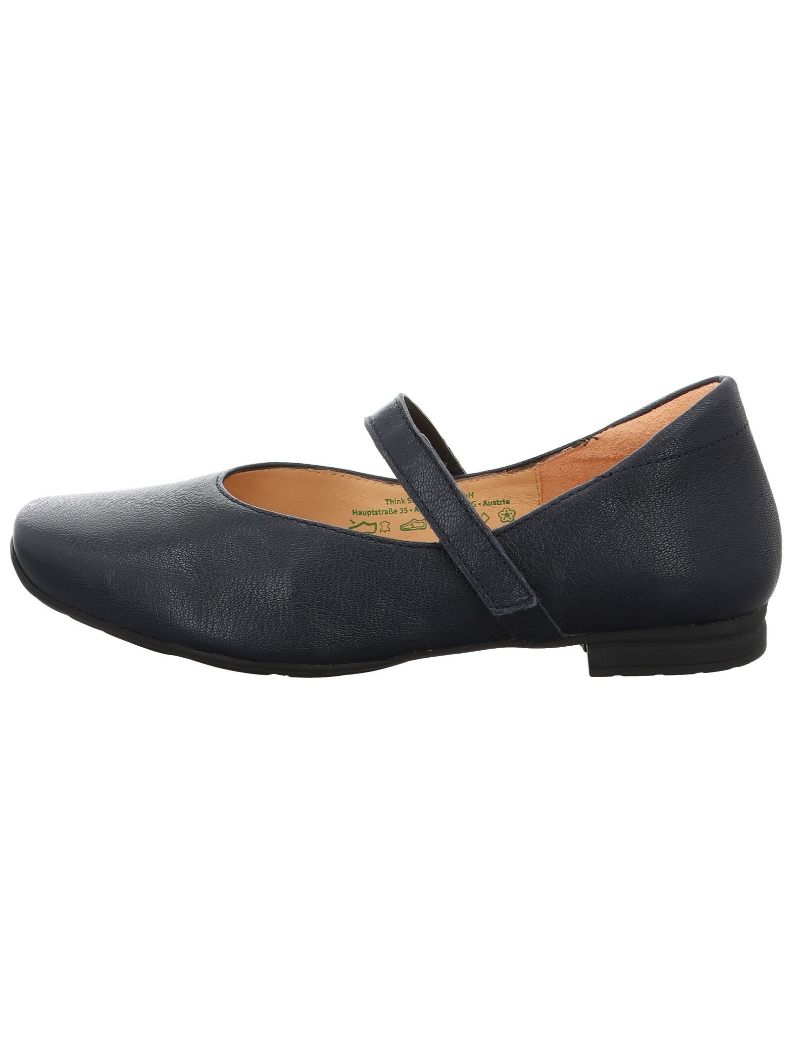 Think! Think! Ballerinas Leder Riemchenballerina