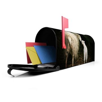 banjado Amerikanischer Briefkasten Mailbox Schaf Und Lamm (Amerikanischer Briefkasten, original aus Mississippi USA), 22 x 17 x 51 cm