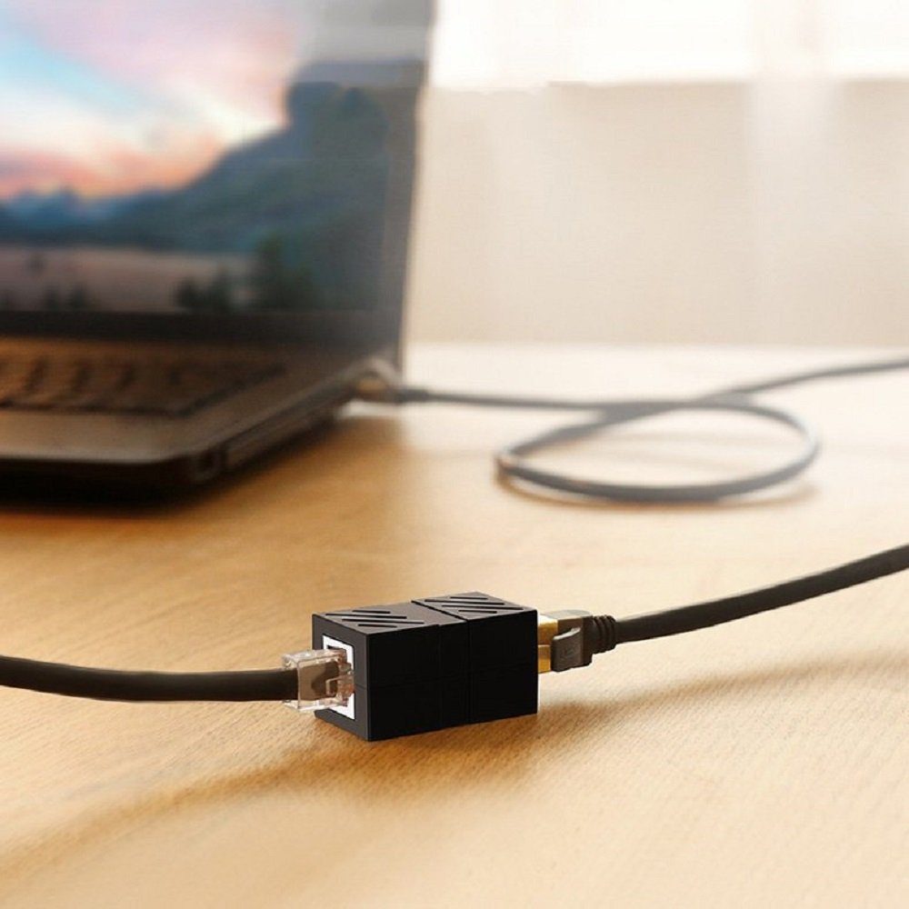 UGREEN Network Connector Ethernet RJ45 10 Gbit/s Netzwerkkabelverbinder Netzwerk-Adapter