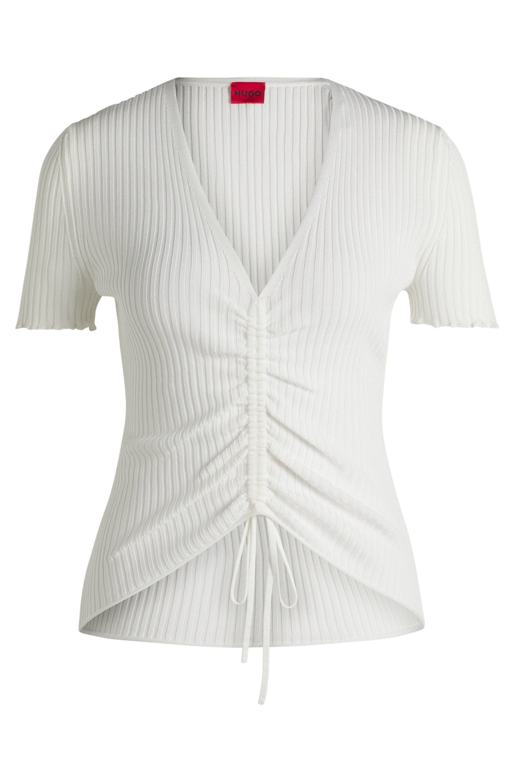 HUGO С коротким рукавом Knoten-Shirt Slisera - Slim Fit