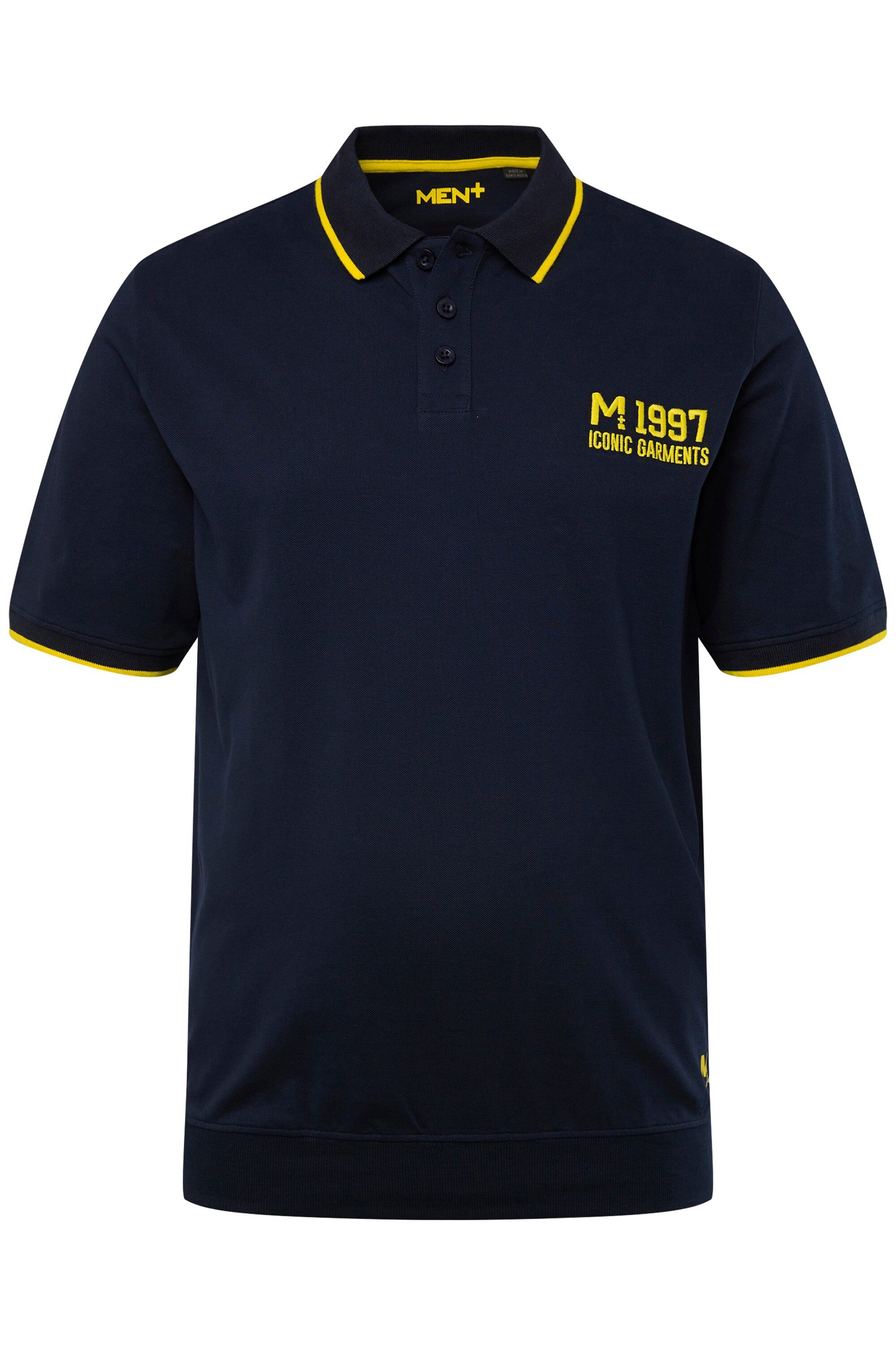 Men Plus Poloshirt Poloshirt Bauchfit Halbarm Pikee günstig online kaufen