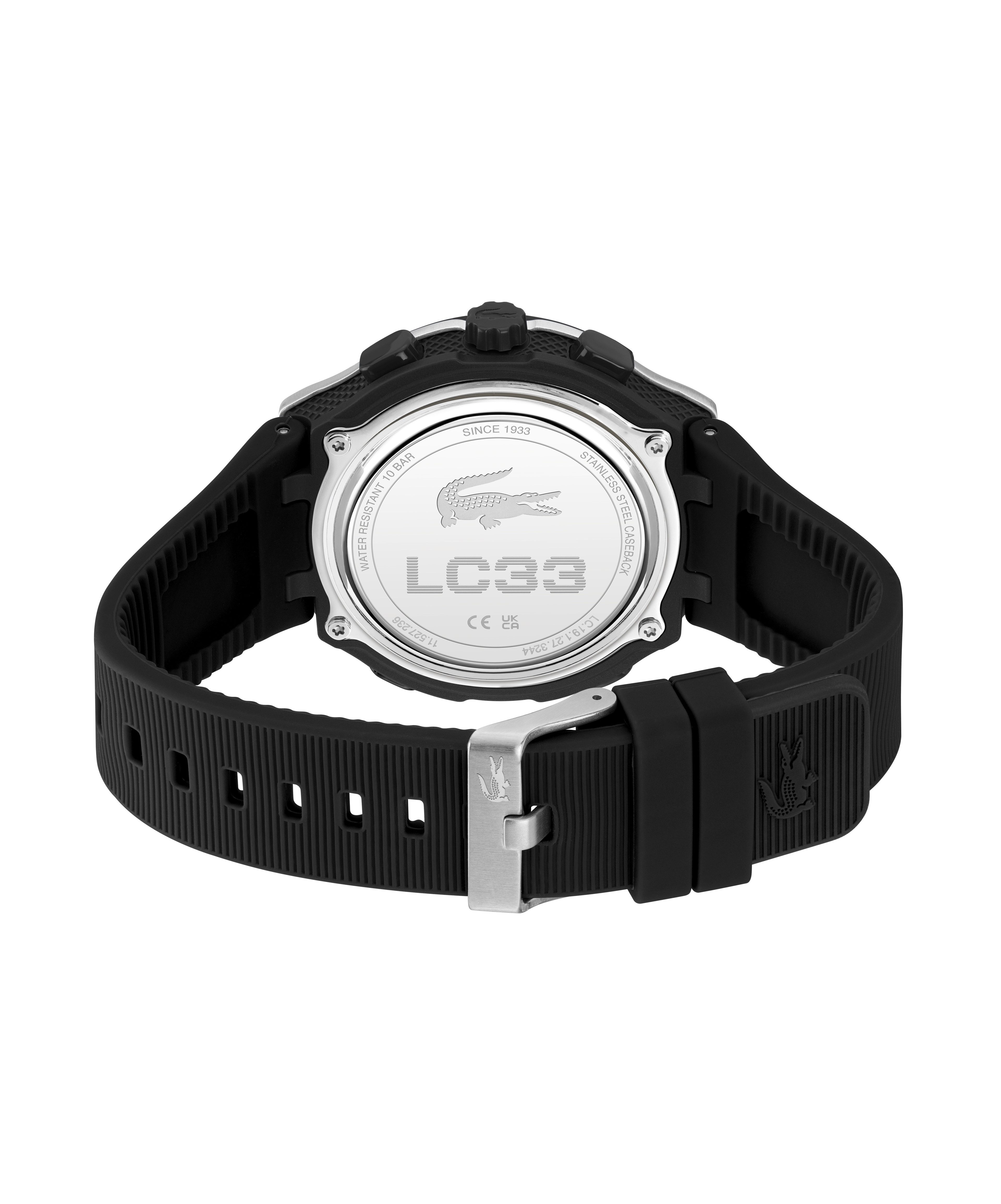 Lacoste Quarzuhr LC33 2011516, Armbanduhr, Herrenuhr, Silikonarmband, analog, digital, Stoppfunktion – Bild 4 von 5