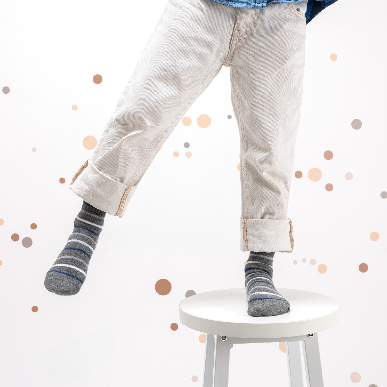 OCCULTO Basicsocken Jungen & Mädchen Bunte Socken 10er Pack (Modell: Estilo) (10-Paar)