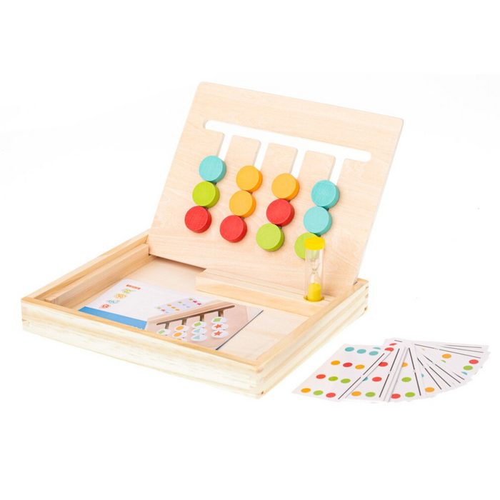 Ikonka Lernspielzeug Lernspielzeug aus Holz mit Streichholzfarben in einer Schachtel