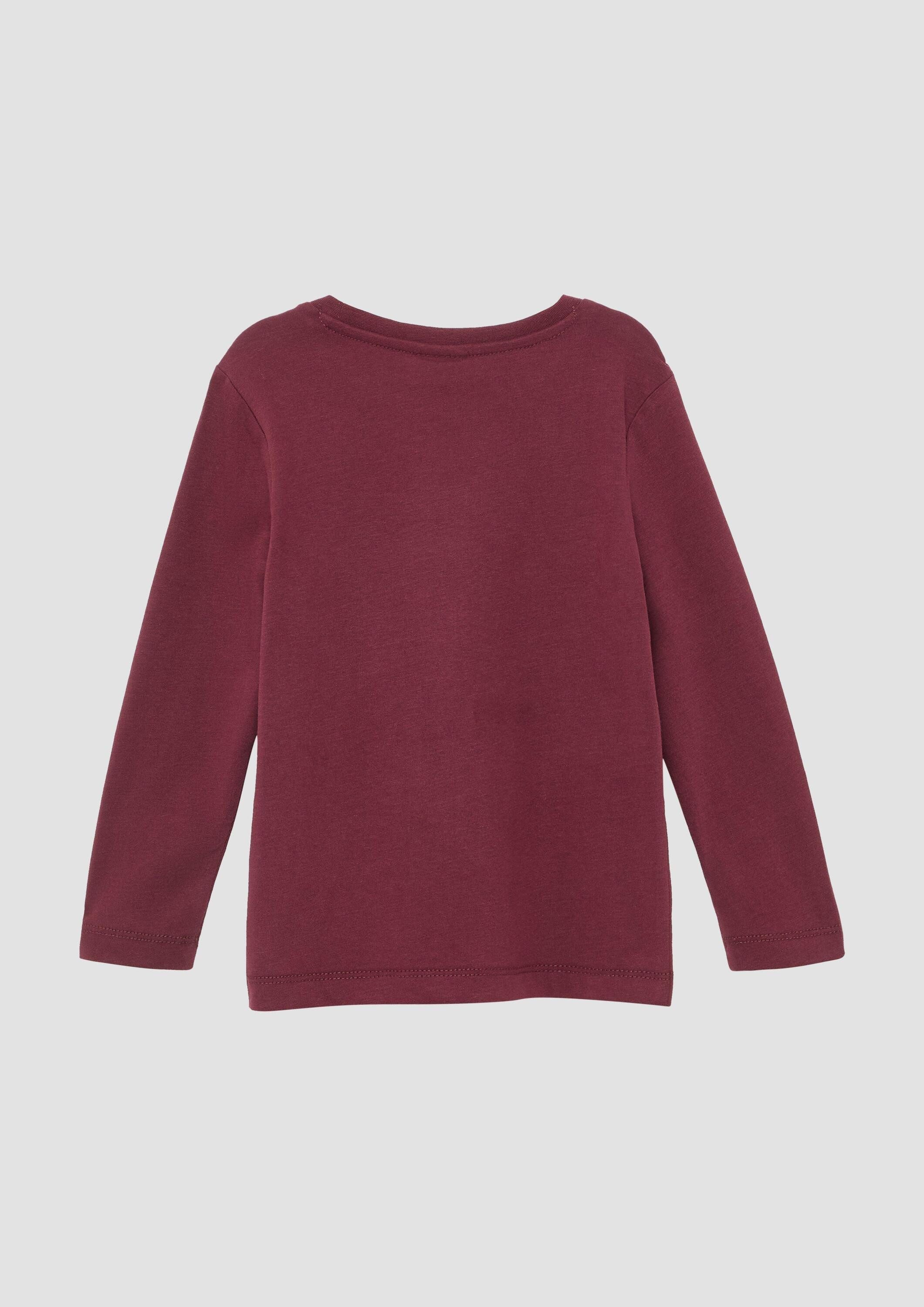 s.Oliver Langarmshirt T-Shirt Longsleeve mit Fotoprint und 3D-Effekt