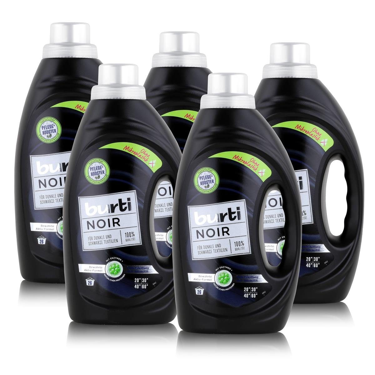 burti burti Noir Feinwaschmittel 1,45L - Für dunkle & schwarze Textilien (5e Colorwaschmittel