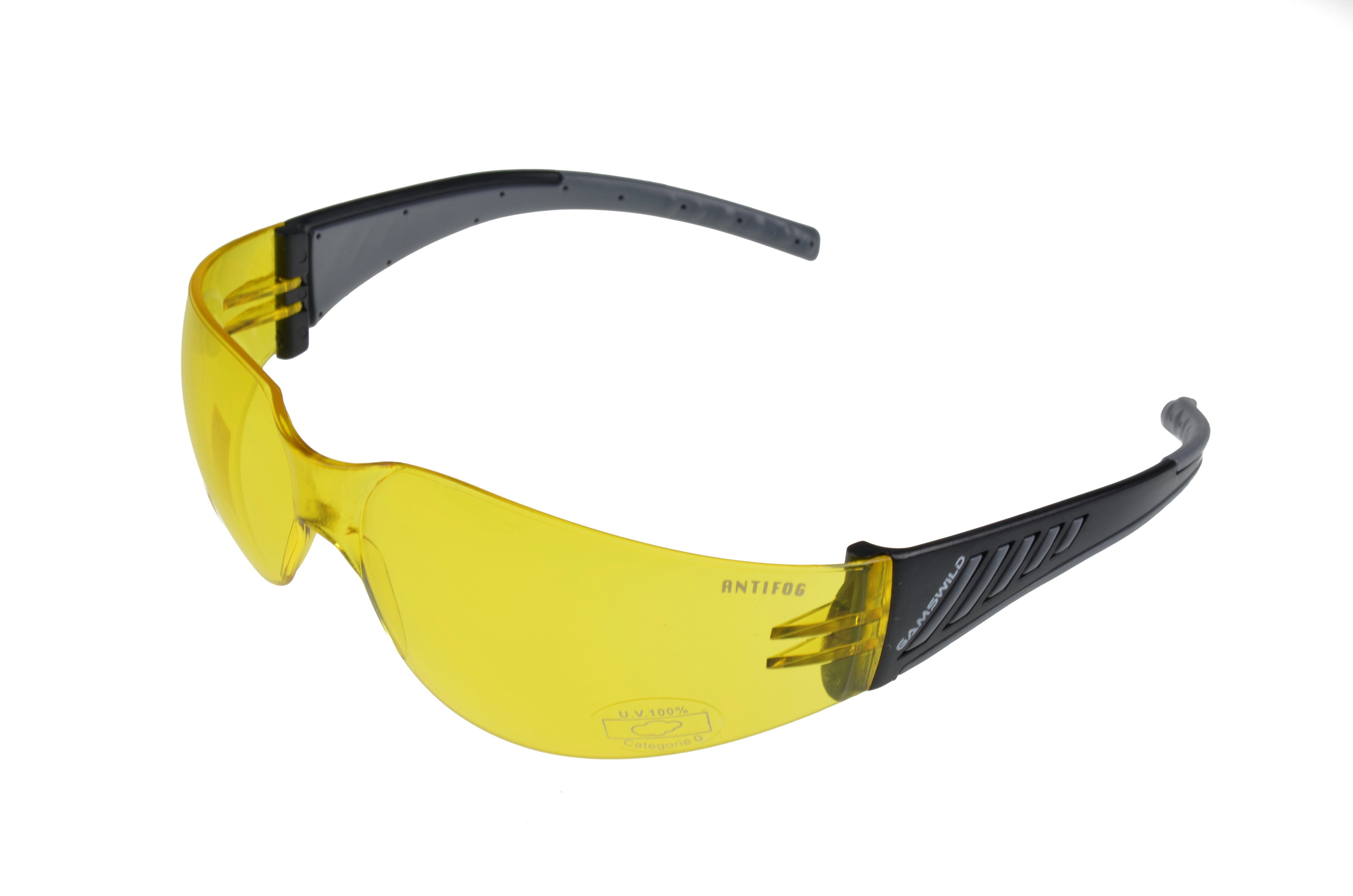 ANTIFOG Damen Skibrille orange, Fahrradbrille Gamswild Sonnenbrille WS7122 Sportbrille grau, Herren brau, Unisex, gelb