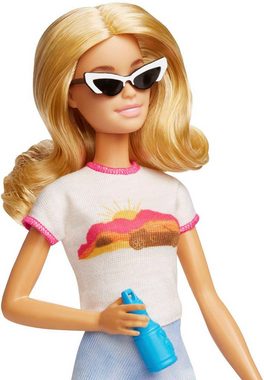 Barbie Anziehpuppe Reiseset mit Hündchen & Urlaubs-Zubehör, inklusive Puppe