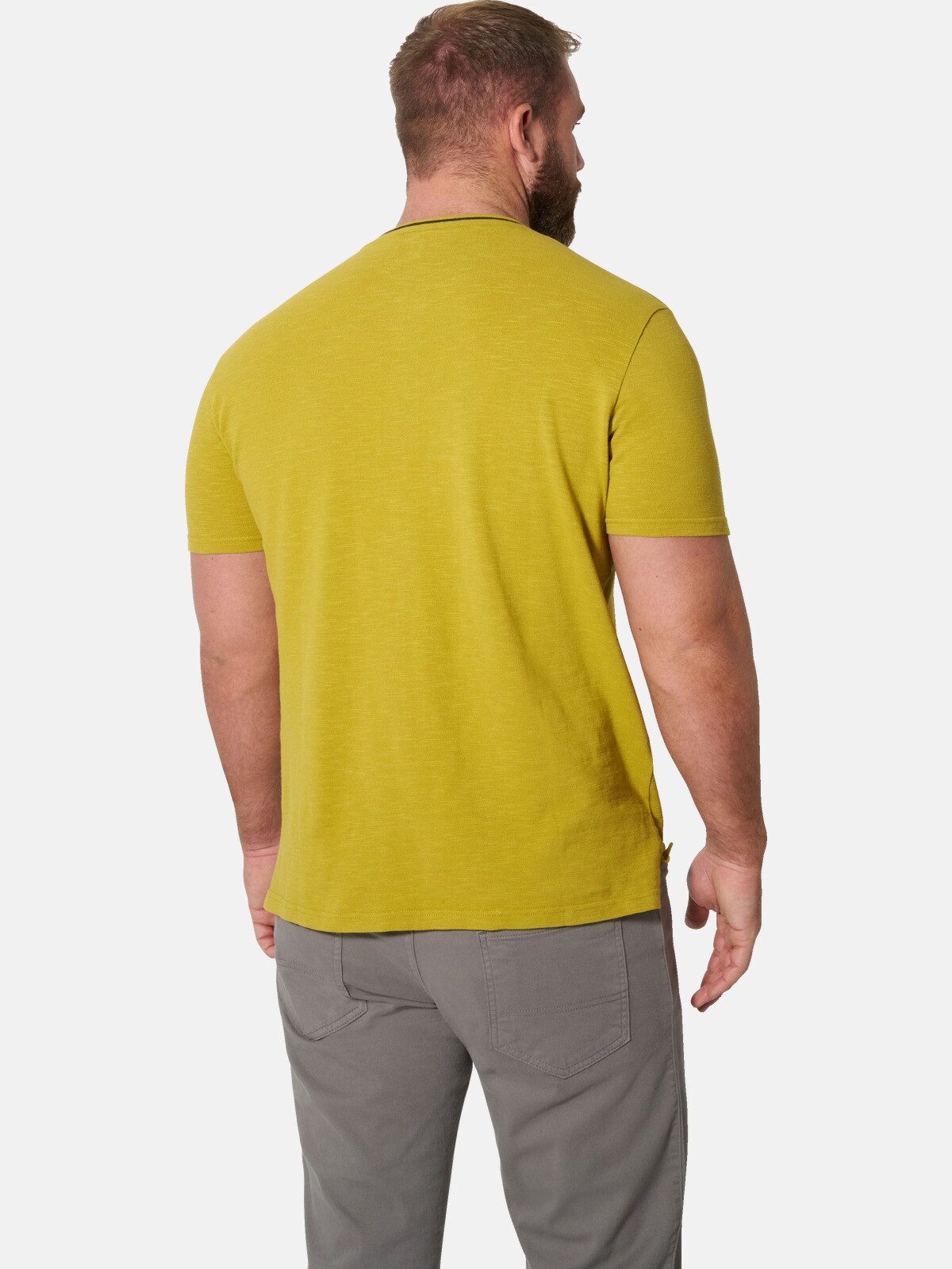 Jan Vanderstorm T-Shirt HARTO mit feinen Kontrastdetails