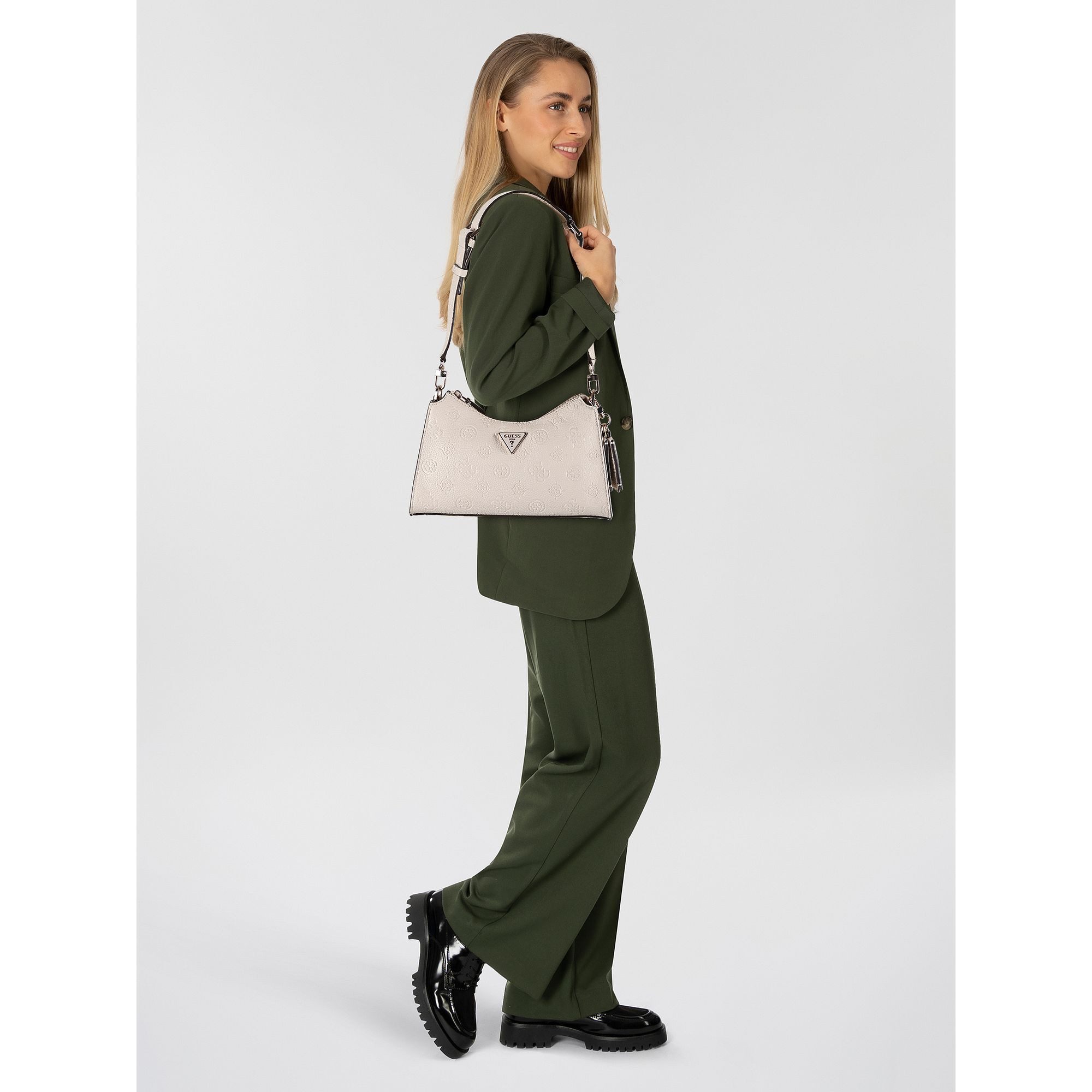 Guess Schultertasche Cresidia, Polyurethan günstig online kaufen