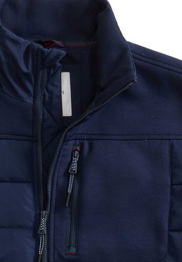 REDGREEN Hybridjacke gepolstert navy Silvo mit Stepp-/Sweatoptik mit Daunenimitat geplostert