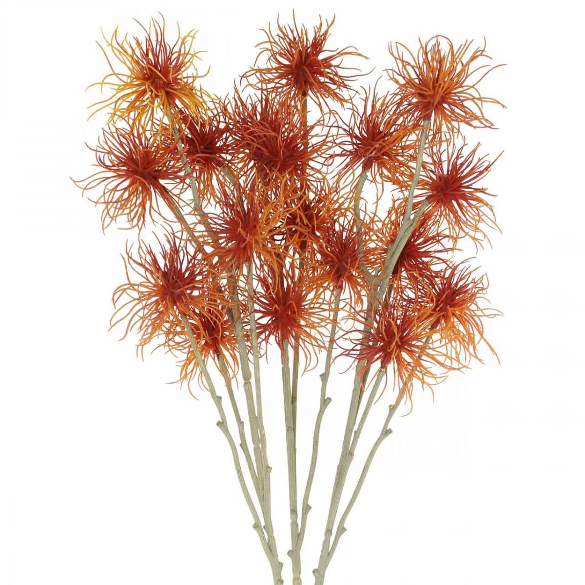 Kunstblume Xanthium Kunstblume Herbstdekoration Orange Realistische Optik 8 günstig online kaufen