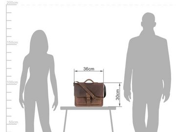 Ruitertassen Aktentasche Classic, 36 cm Schultasche mit 1 Fach, kleine Lehrertasche, rustikales Leder