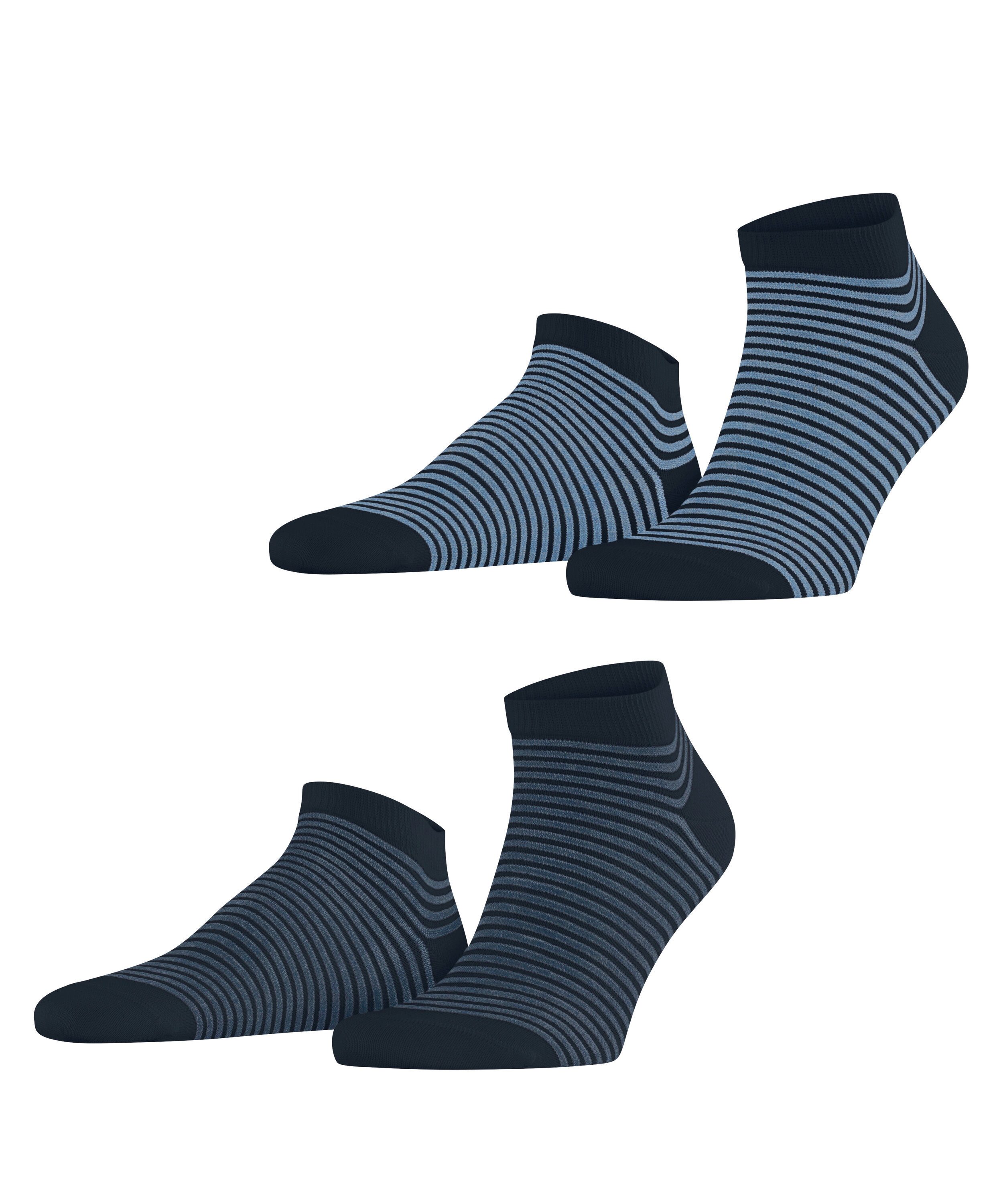 Esprit Sneakersocken Fine Line (2 Paar) gestreift, schmales Bündchen, bequem