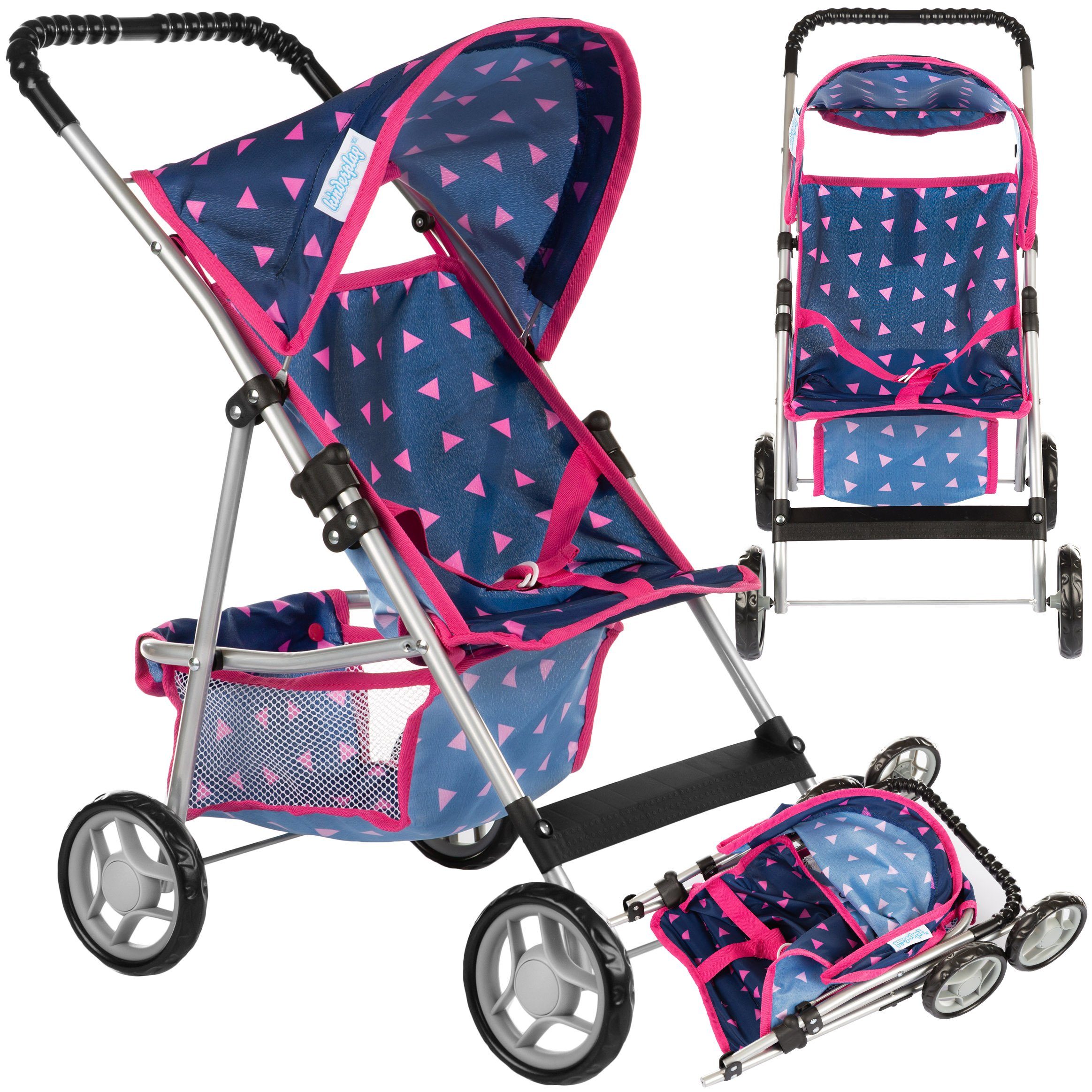 Puppenwagen Puppenwagen, Puppenbuggy ab 3 Jahre