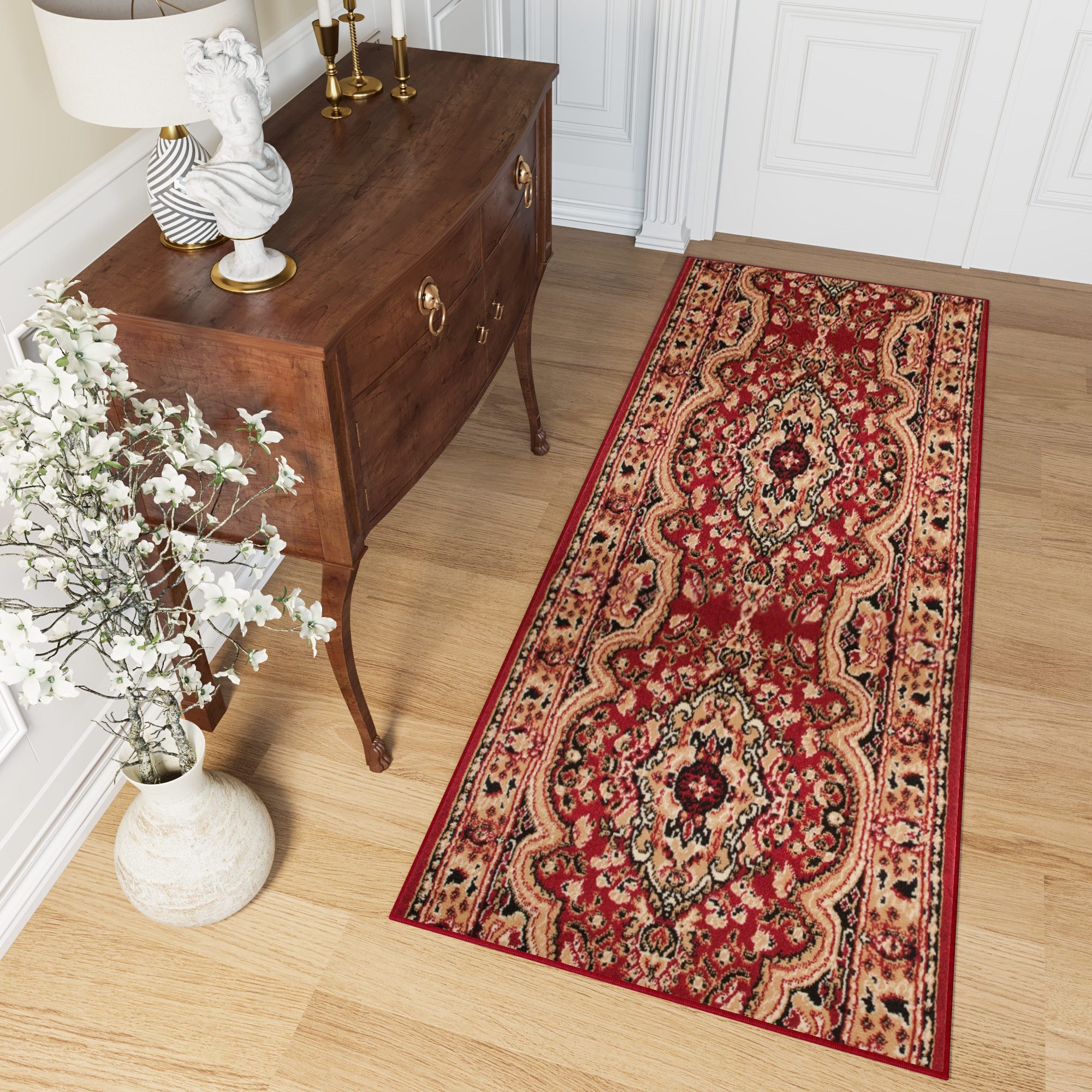 Tapiso Läufer ATLAS, rechteckig, Höhe: 8 mm, Meterware Flur Kurzflor Küche Wohnzimmer Schlafzimmer