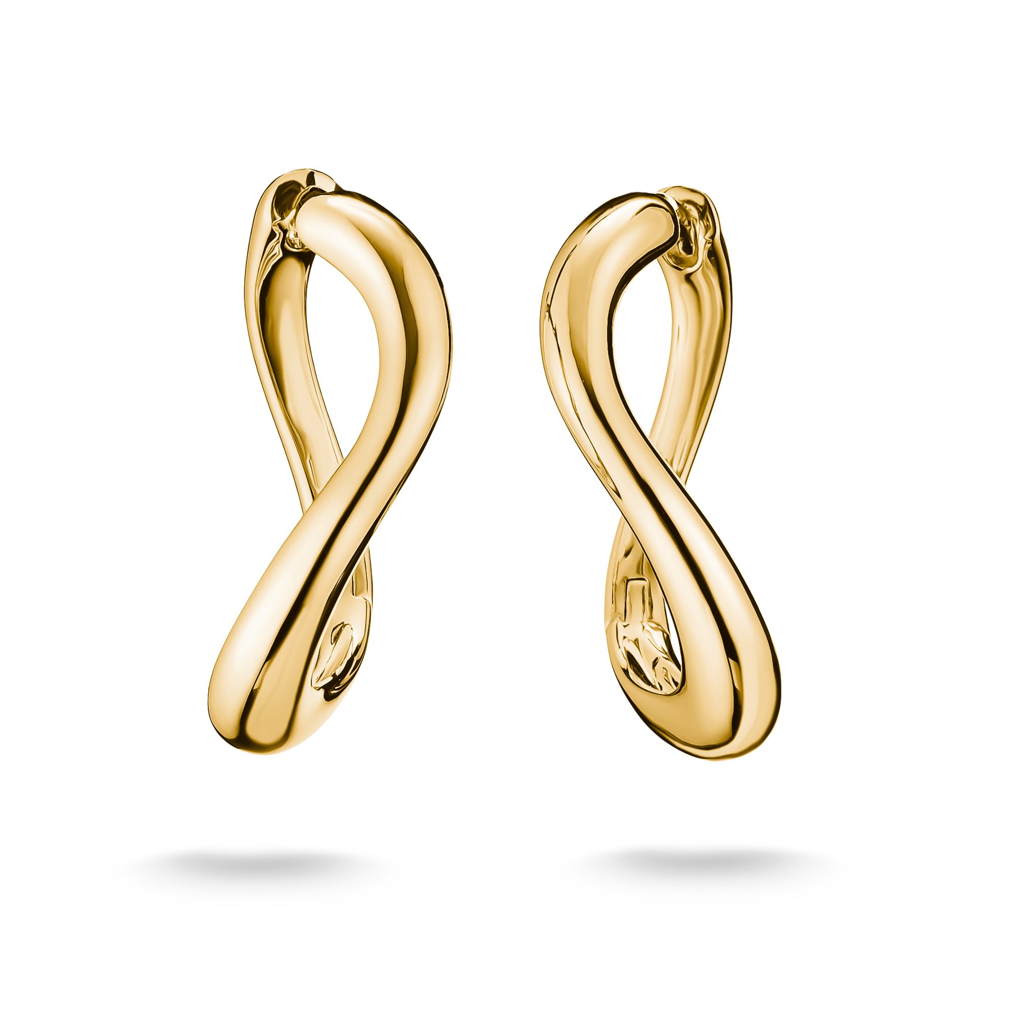 THOMAS SABO Paar Creolen Fluid Elegance Creolen gelbgoldfarben