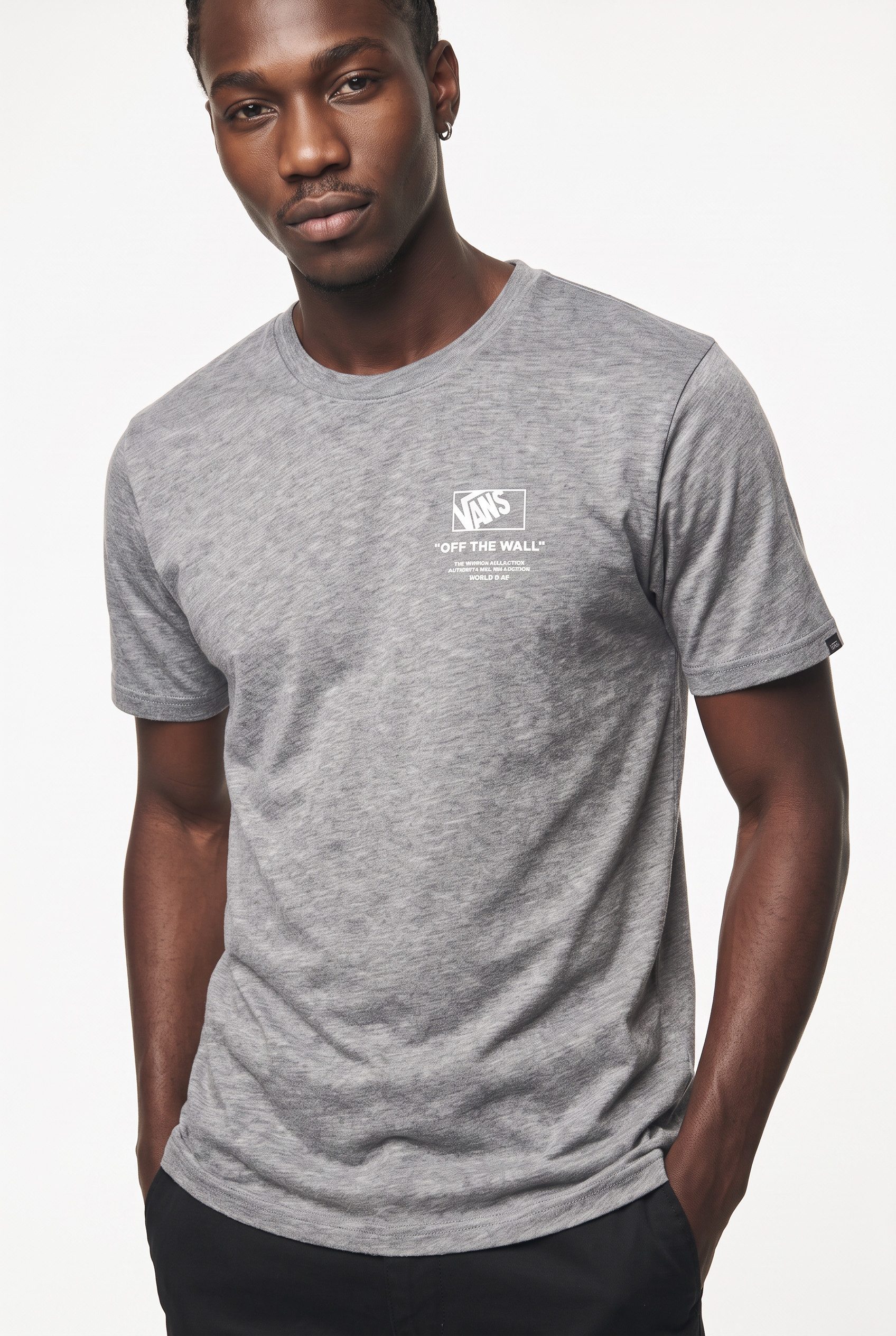 Vans T-Shirt Stacked Hi SS Tee für Erwachsene, mit Kurzarm, aus Baumwolle, normale Länge – Bild 3 von 5