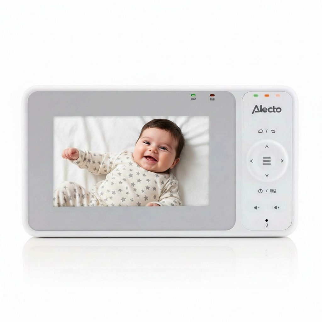 Alecto Video-Babyphone DVM2043, 1-tlg., Ferngesteuerte Kamera, Nachtsicht, Temperatursensor